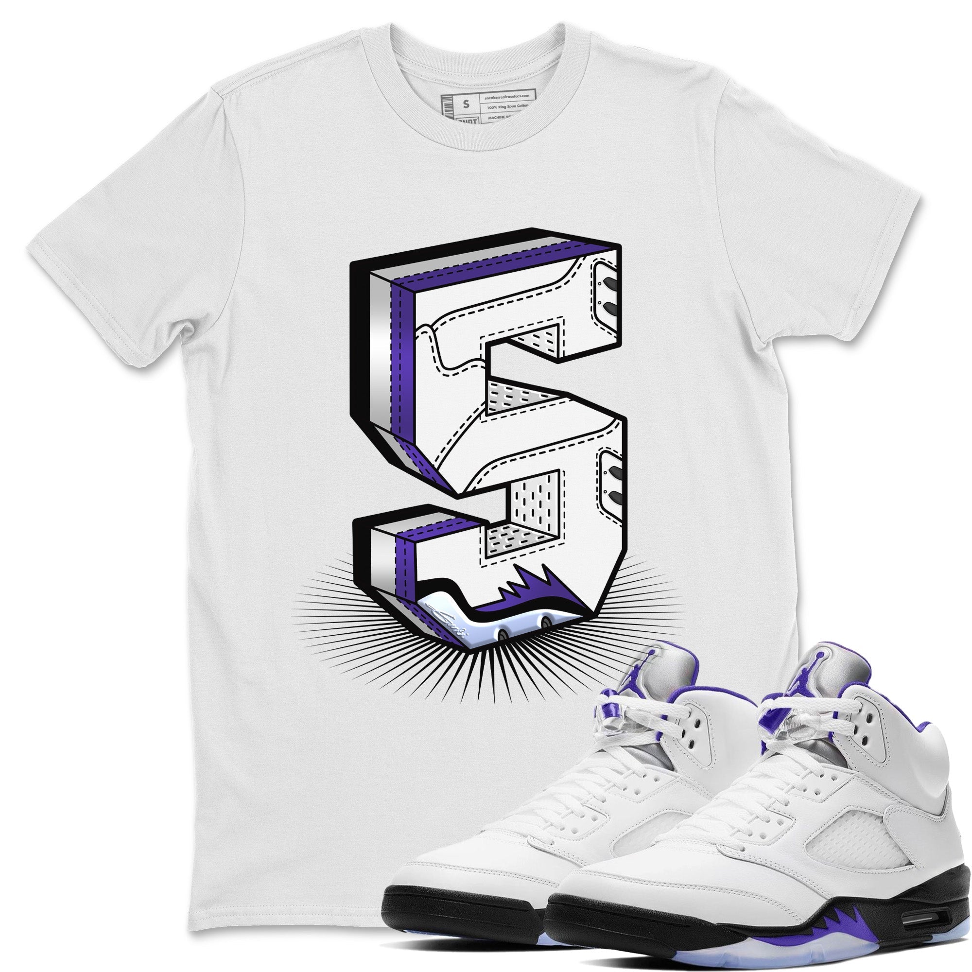 Five Statue Unisex Tops - Air Jordan 5 Concord