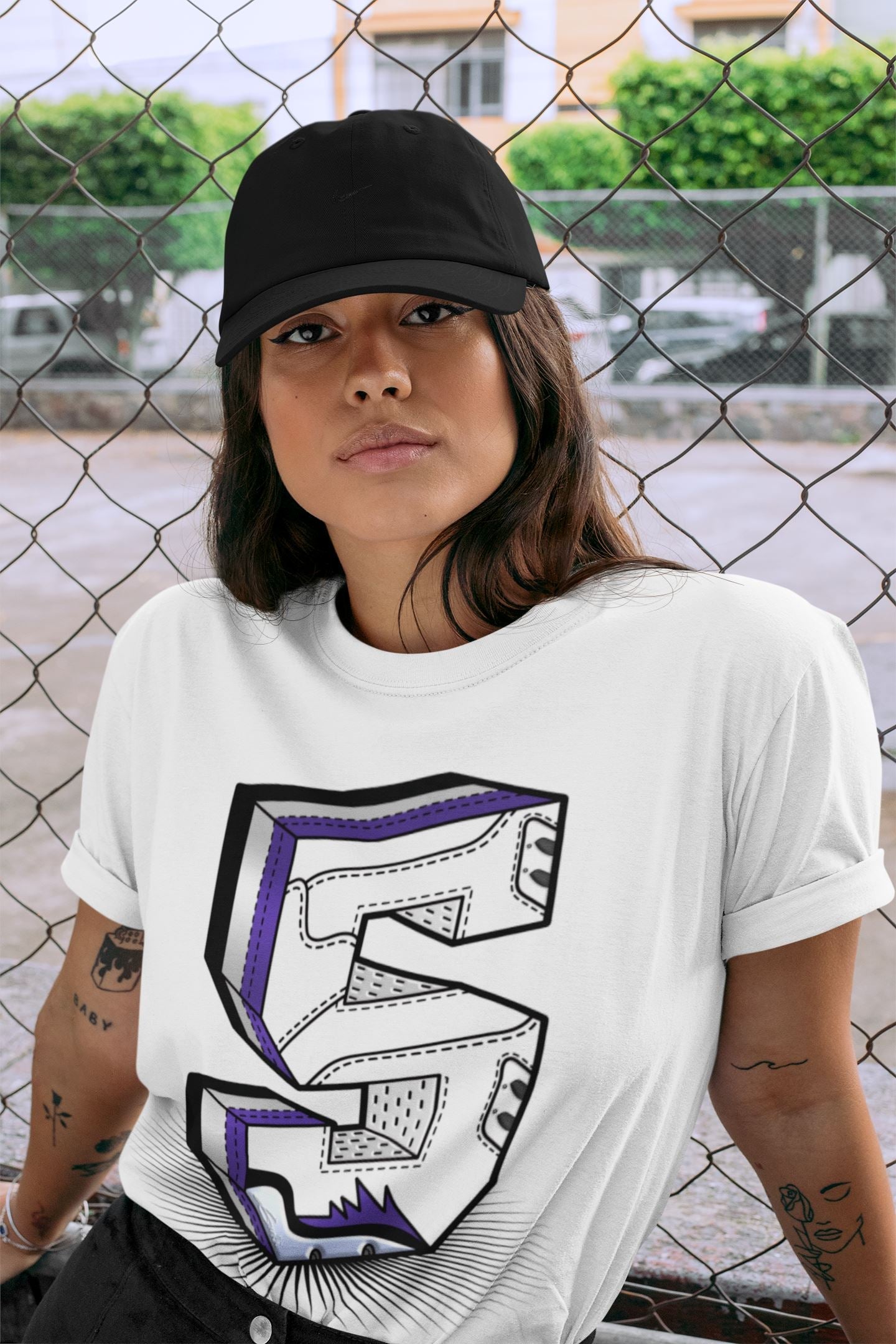 Five Statue Unisex Tops - Air Jordan 5 Concord