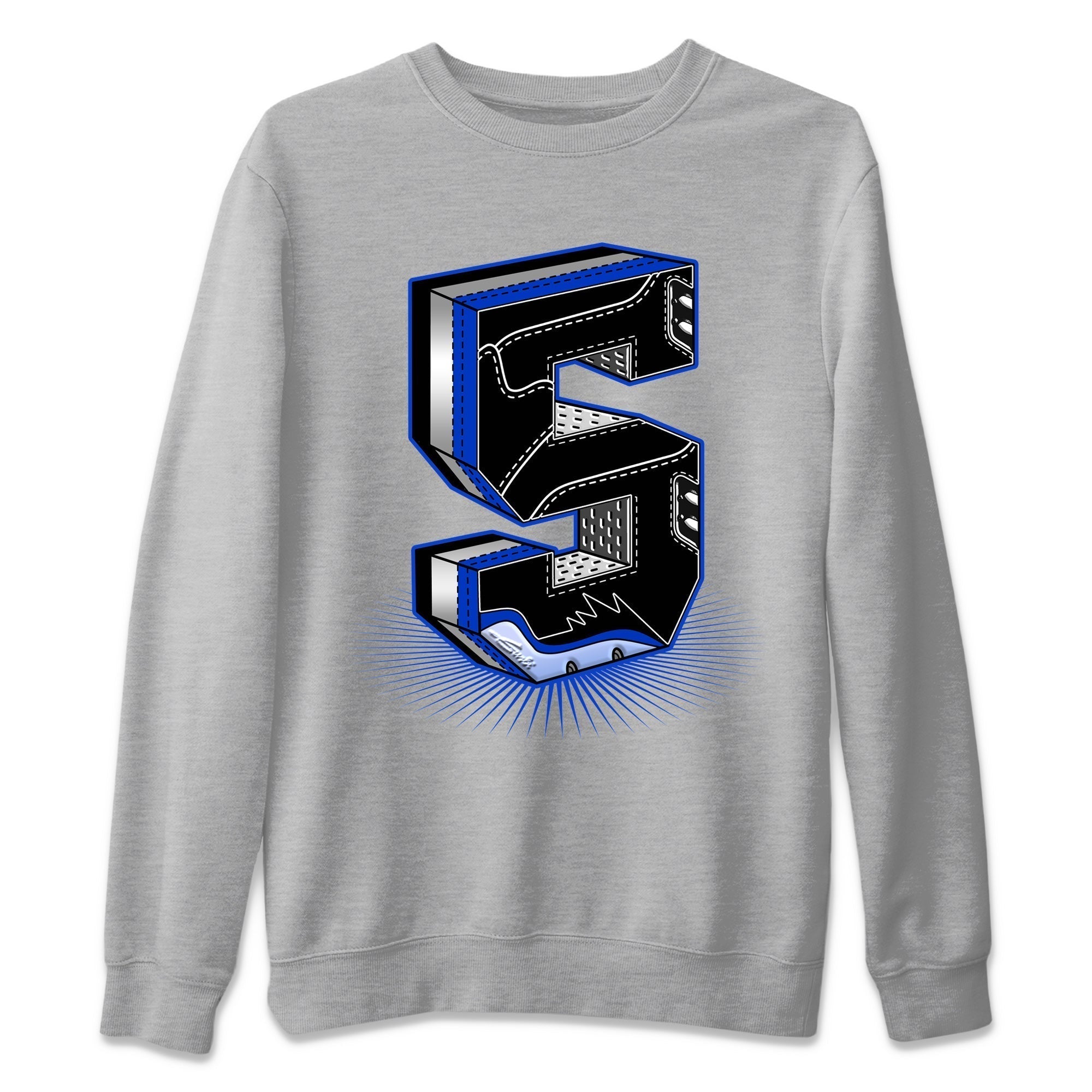 Five Statue Unisex Tops - Air Jordan 5 Racer Blue