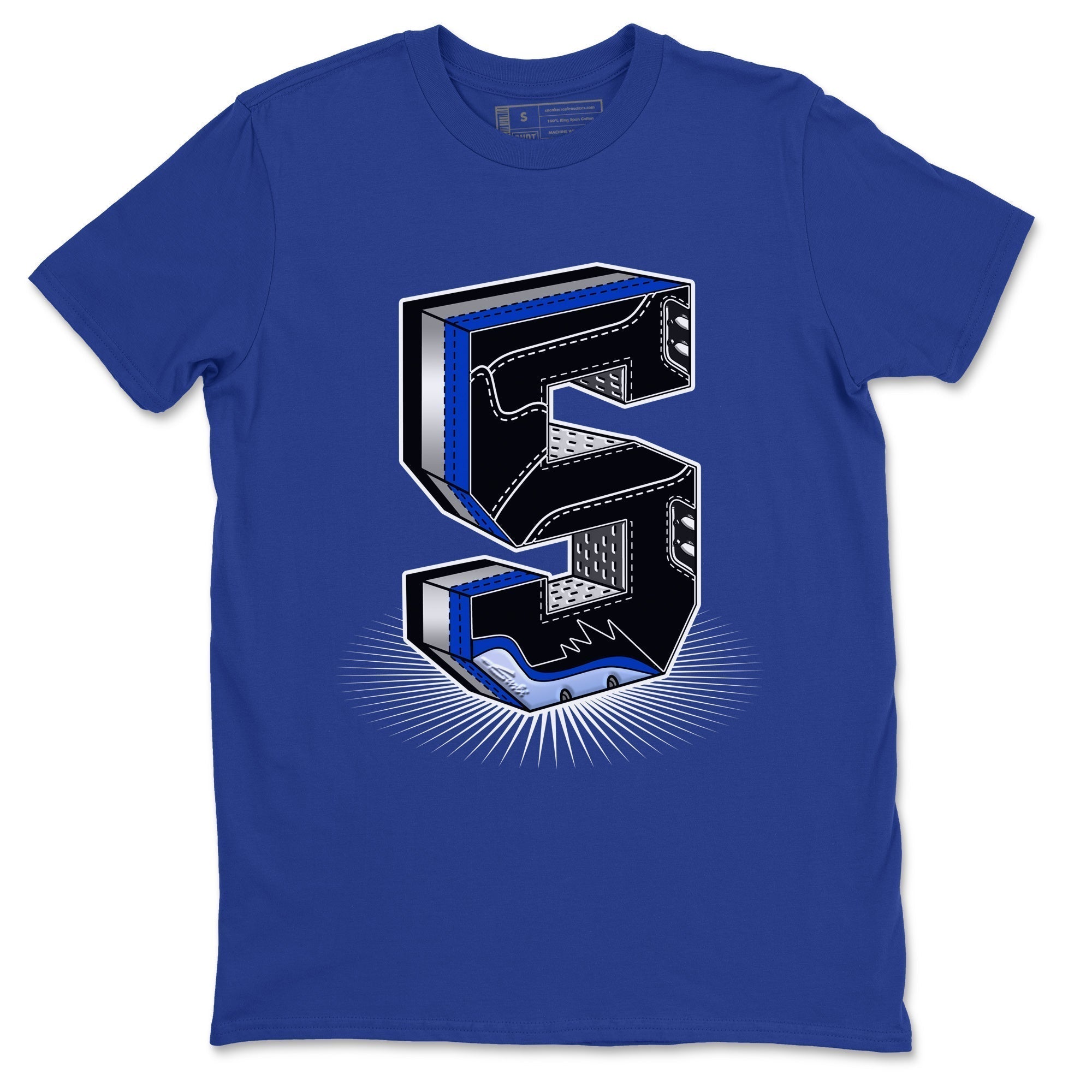 Five Statue Unisex Tops - Air Jordan 5 Racer Blue
