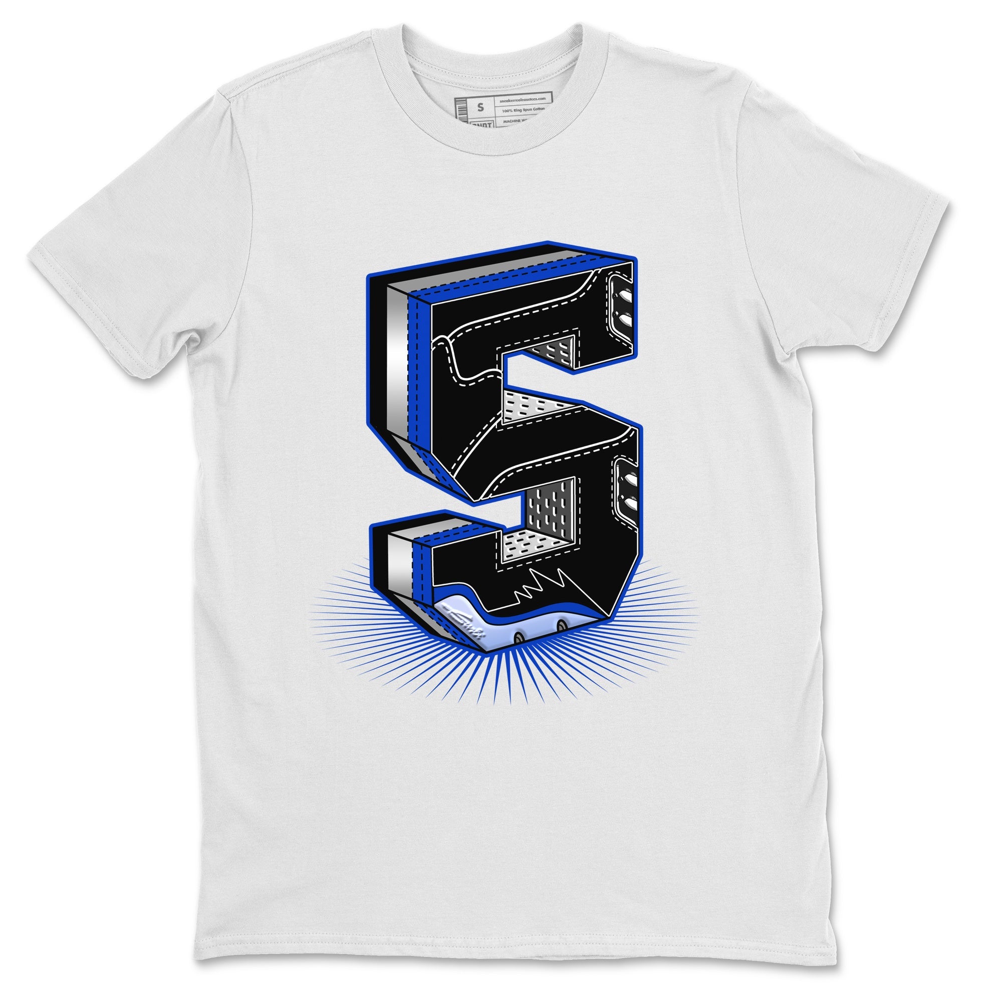Five Statue Unisex Tops - Air Jordan 5 Racer Blue