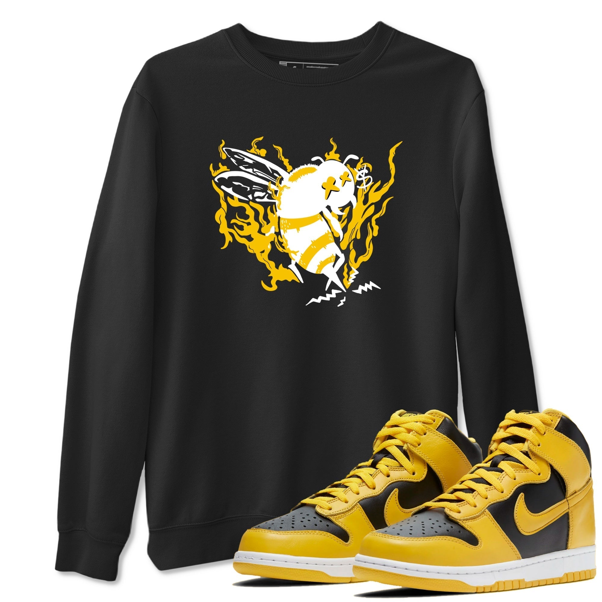 Flame Bee snkmatch Tees - Dunk High Pollen