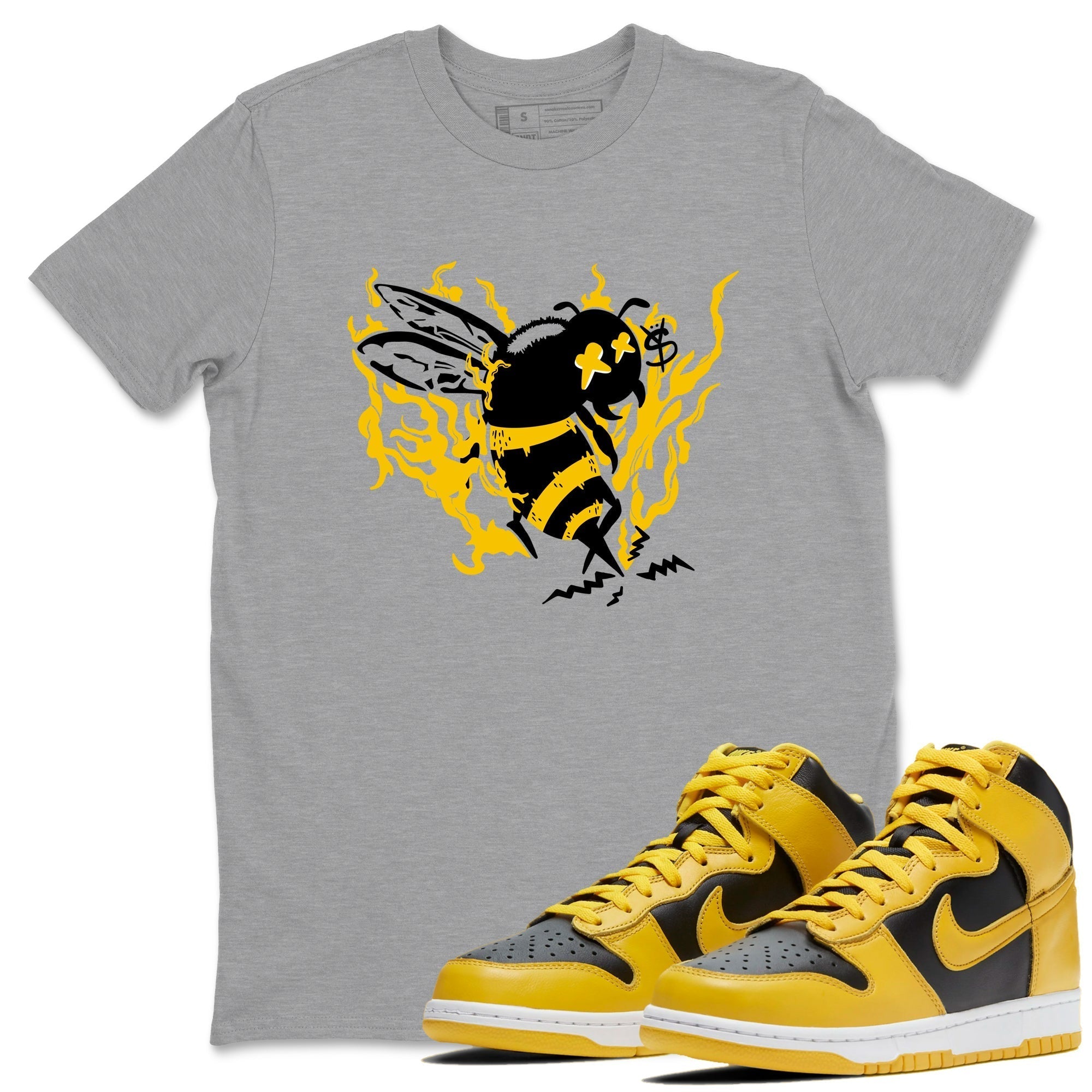 Flame Bee snkmatch Tees - Dunk High Pollen