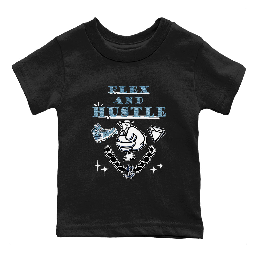 Flex And Hustle snkmatch Tees Kids - Air Jordan 1 Denim 2024