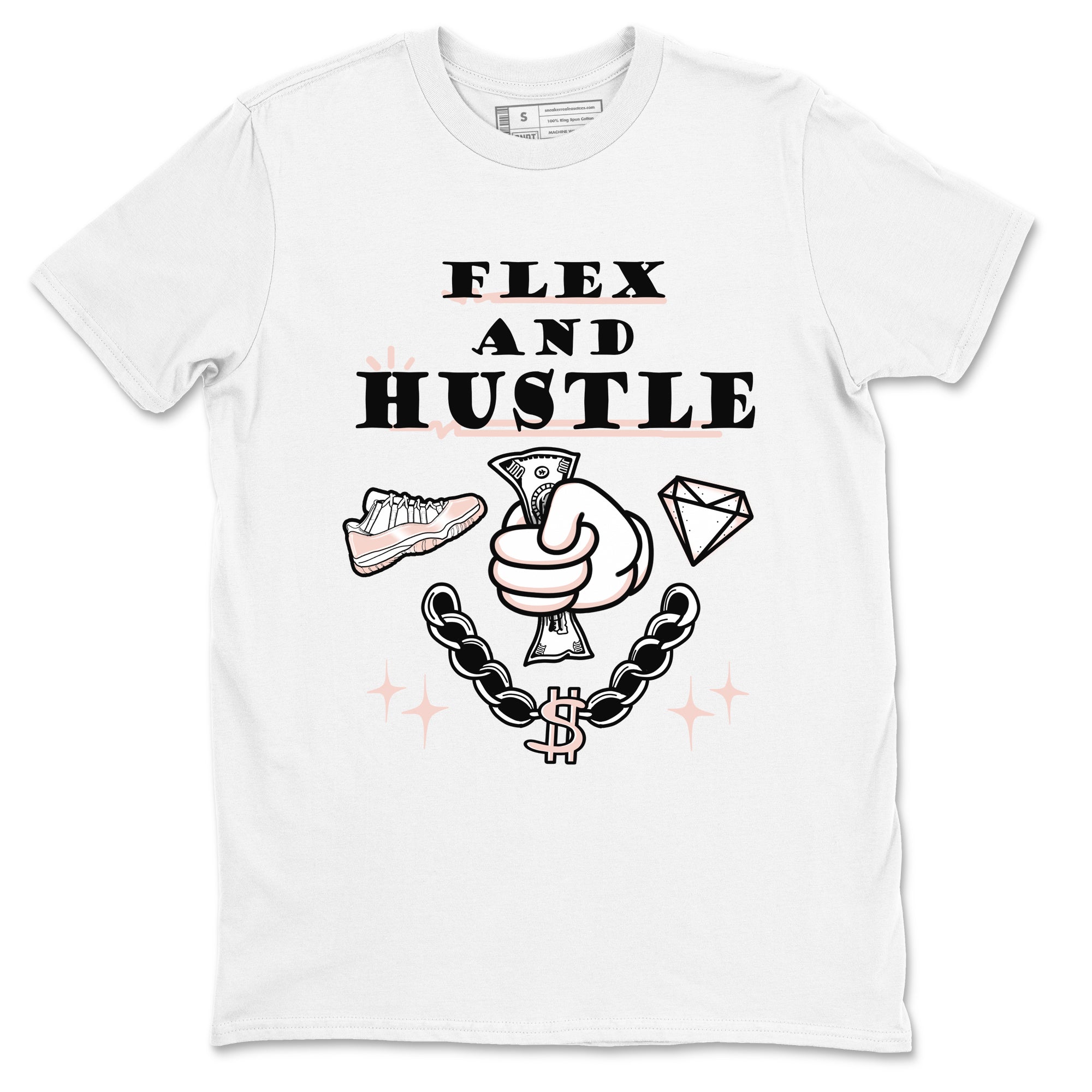 Flex And Hustle snkmatch Tees - Air Jordan 11 Legend Pink
