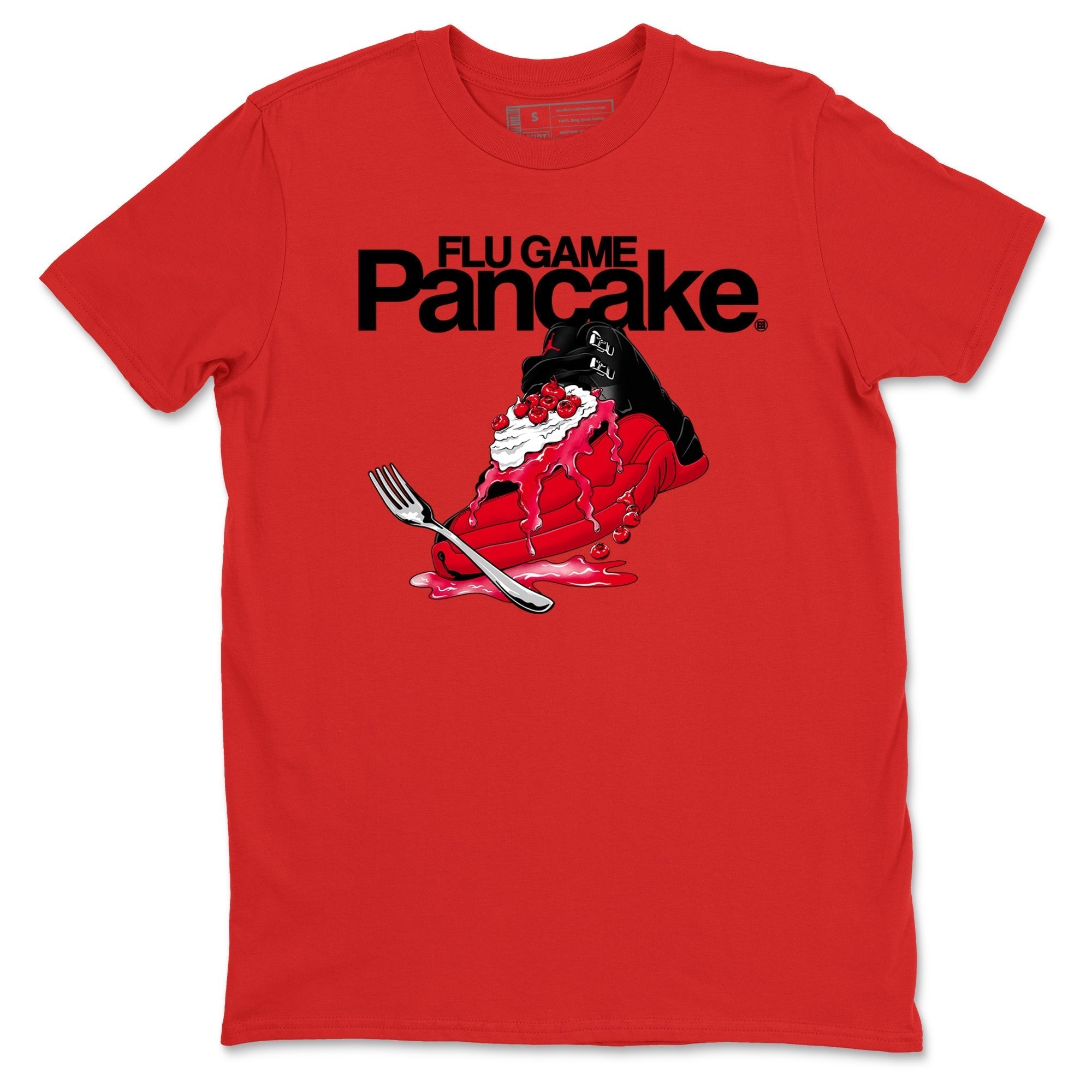 Flu Game Pancake snkmatch Tees - Air Jordan 12 Flu Game