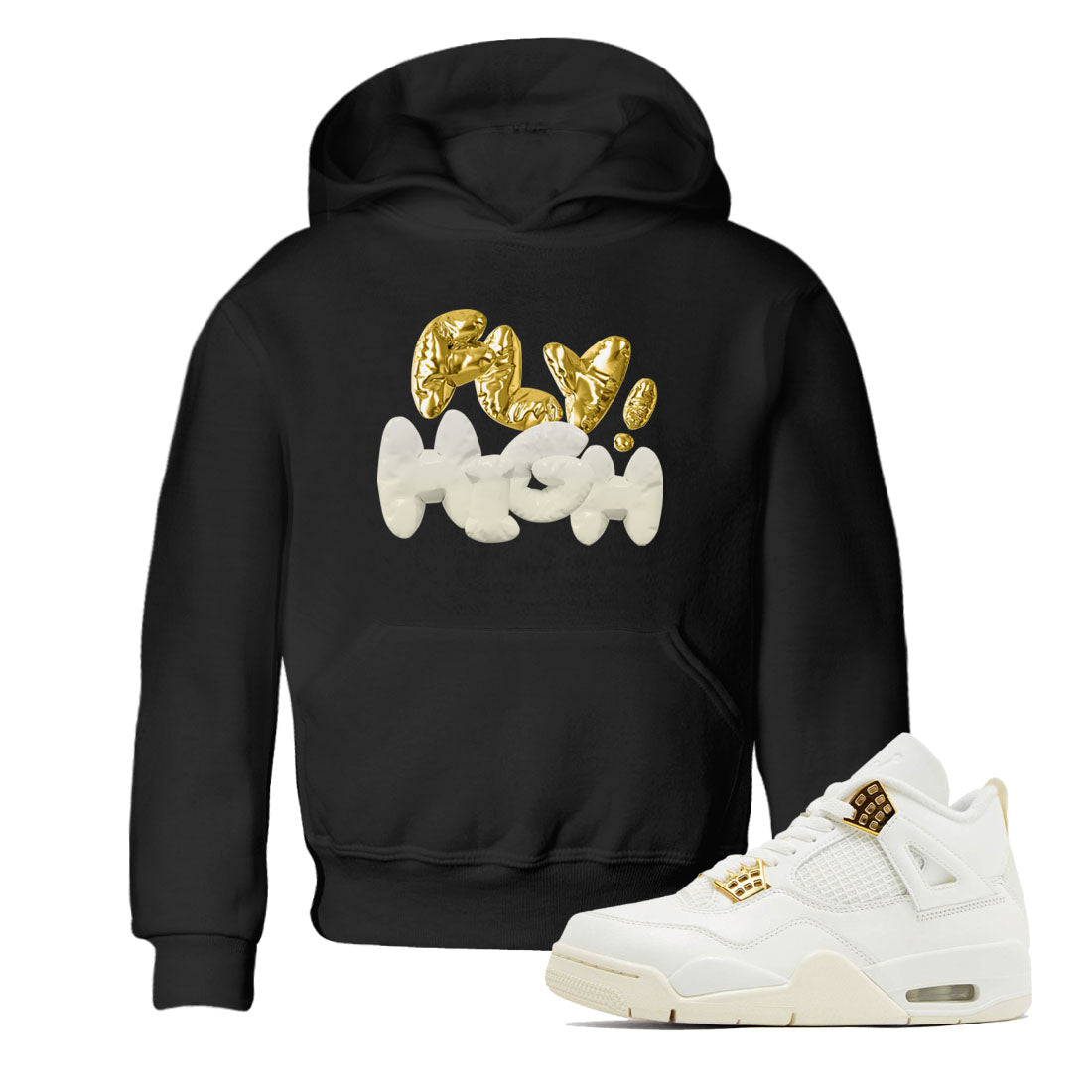 Fly High snkmatch Tees Kids - Air Jordan 4 Sail 2024
