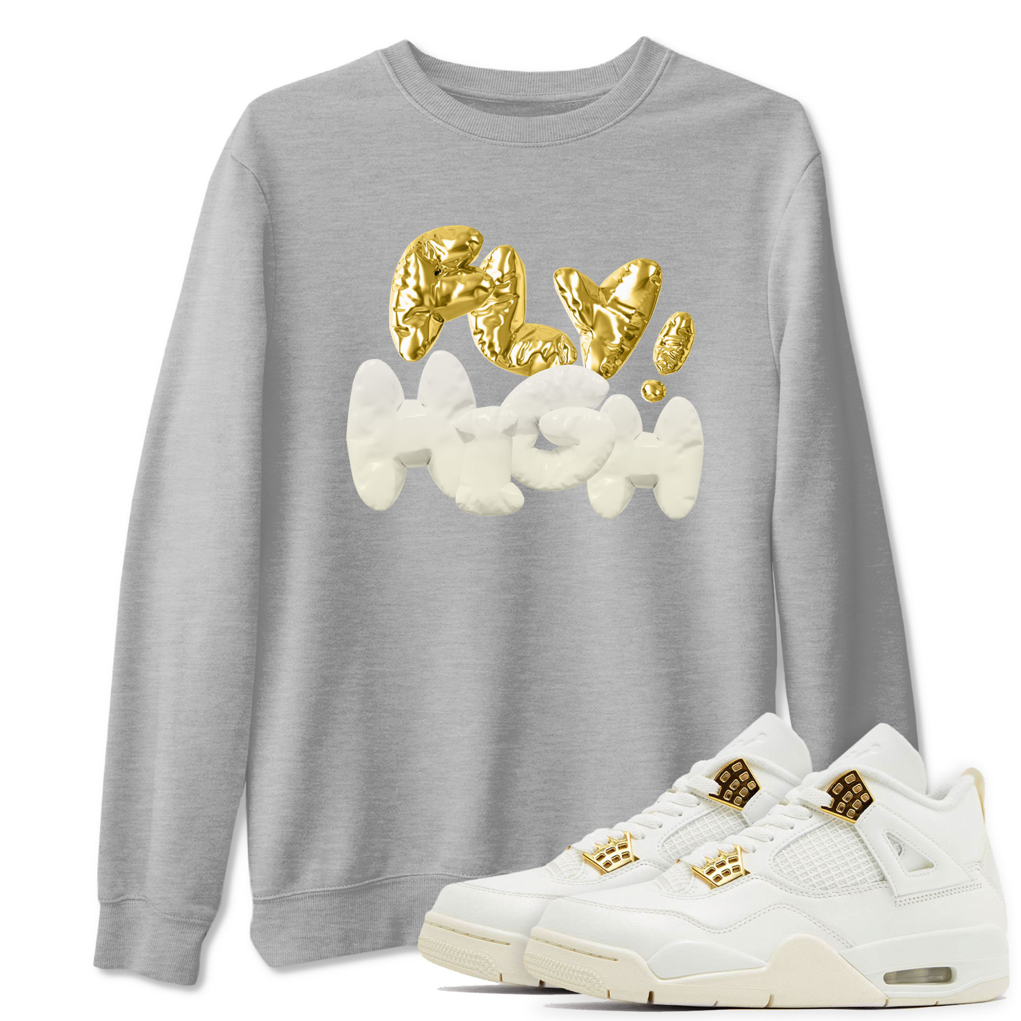Fly High snkmatch Tees - Air Jordan 4 Sail 2024