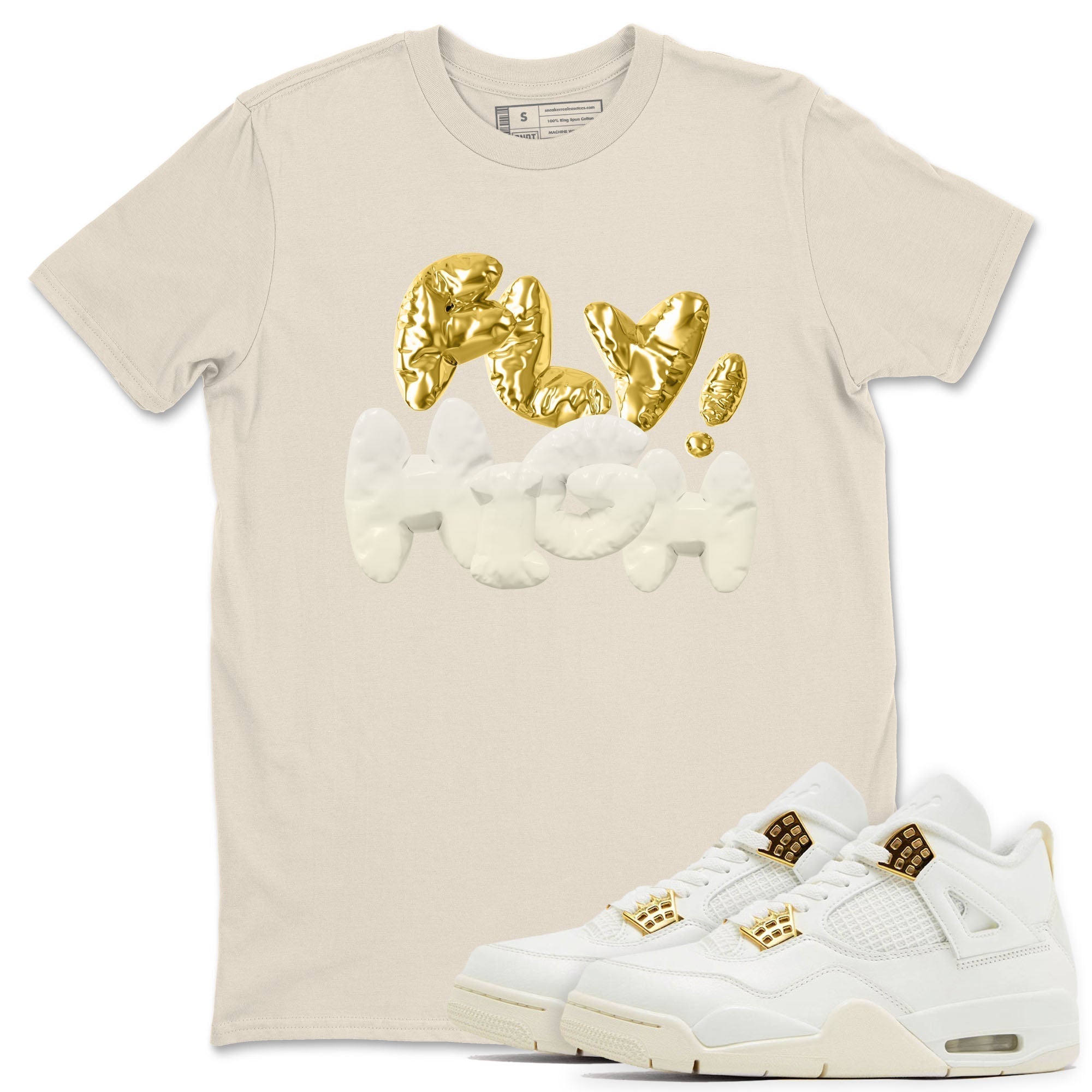 Fly High snkmatch Tees - Air Jordan 4 Sail 2024