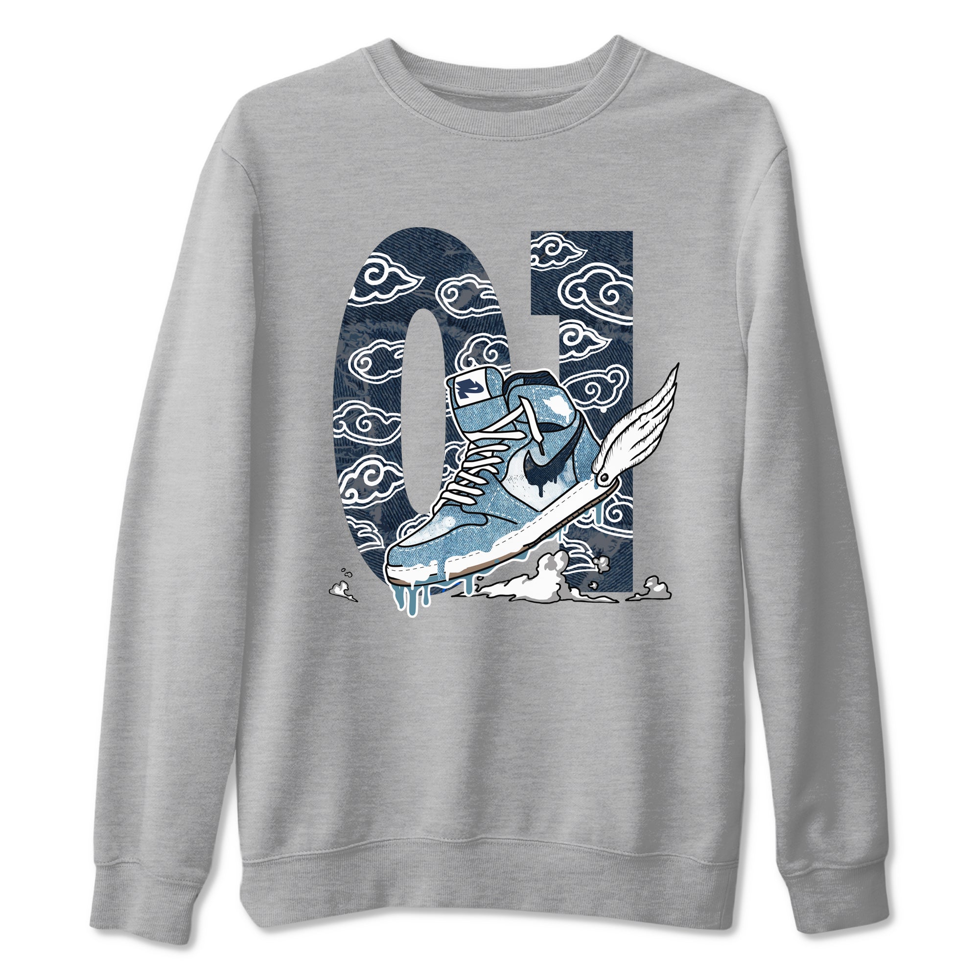Fly To The Clouds snkmatch Tees - Air Jordan 1 Denim 2024