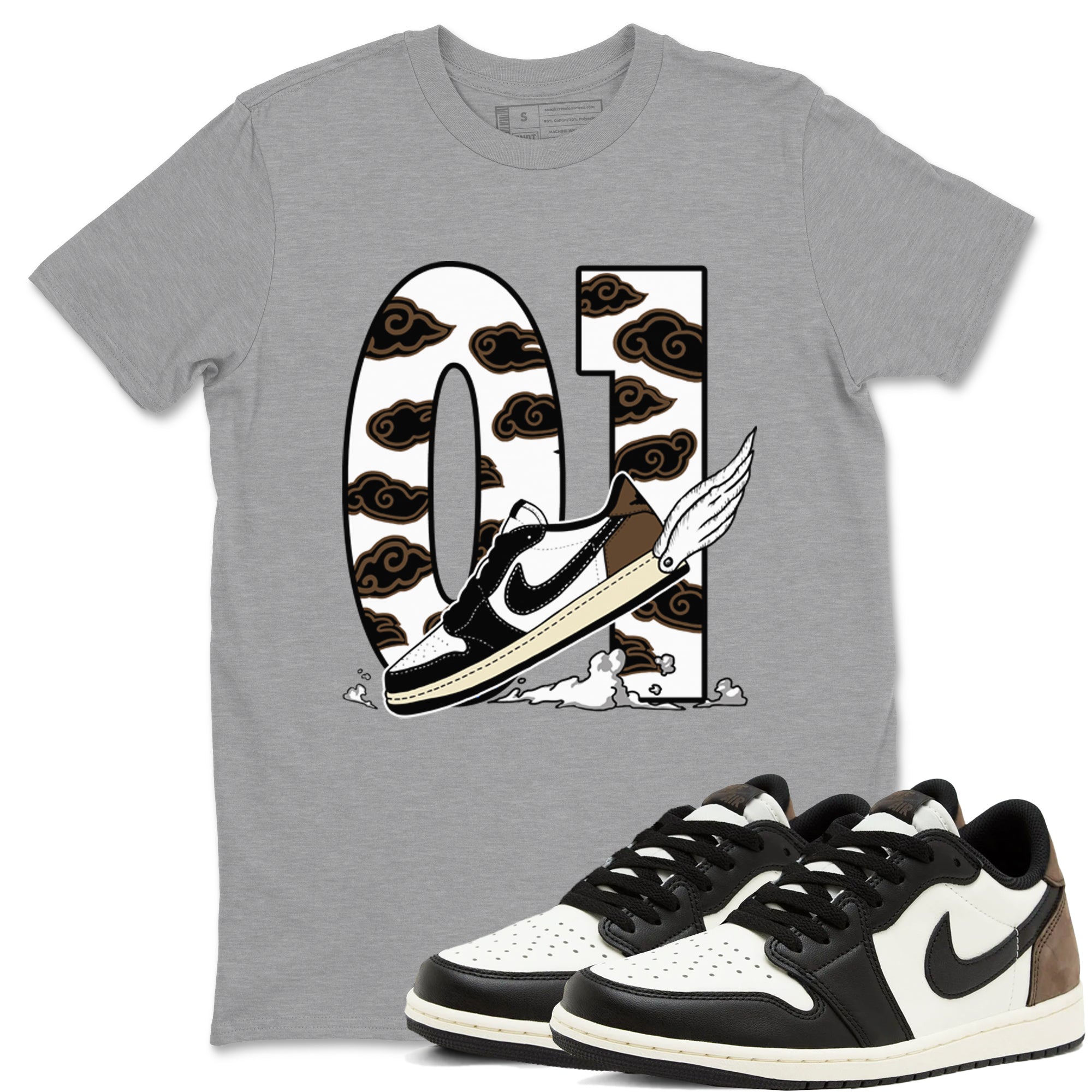 Fly To The Clouds snkmatch Tees - Air Jordan 1 Mocha