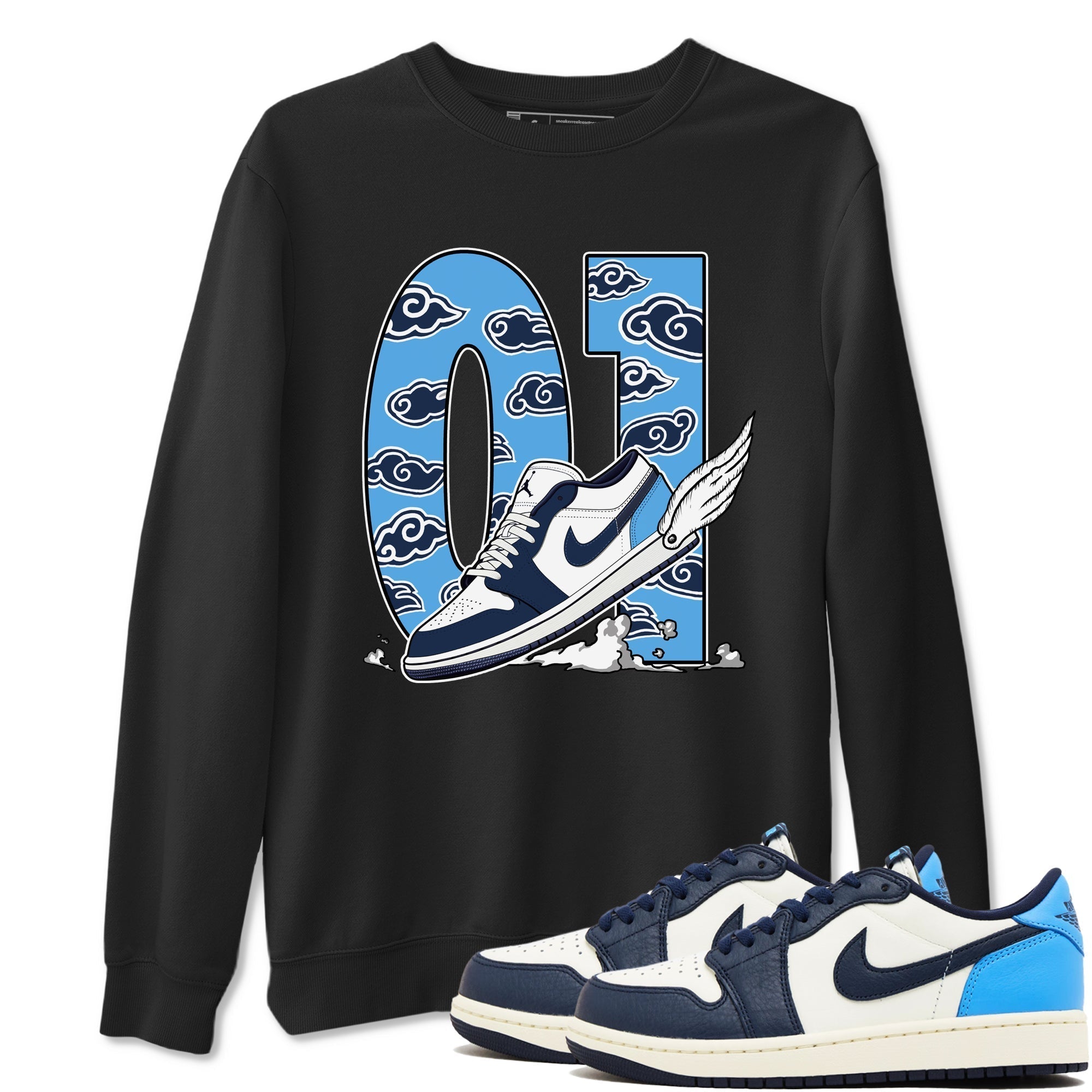 Fly To The Clouds snkmatch Tees - Air Jordan 1 Obsidian