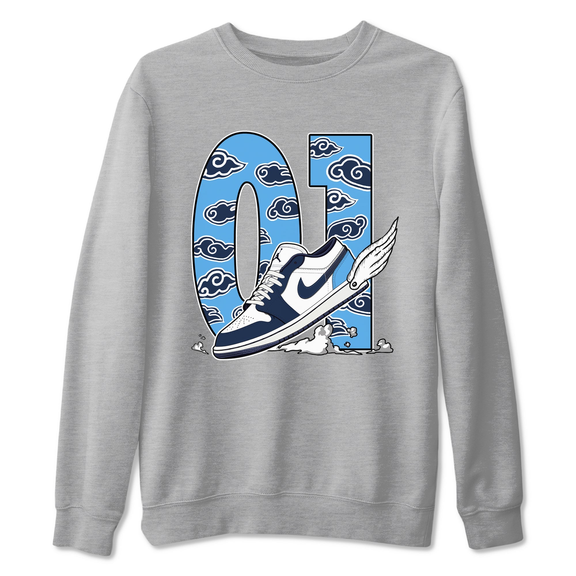 Fly To The Clouds snkmatch Tees - Air Jordan 1 Obsidian