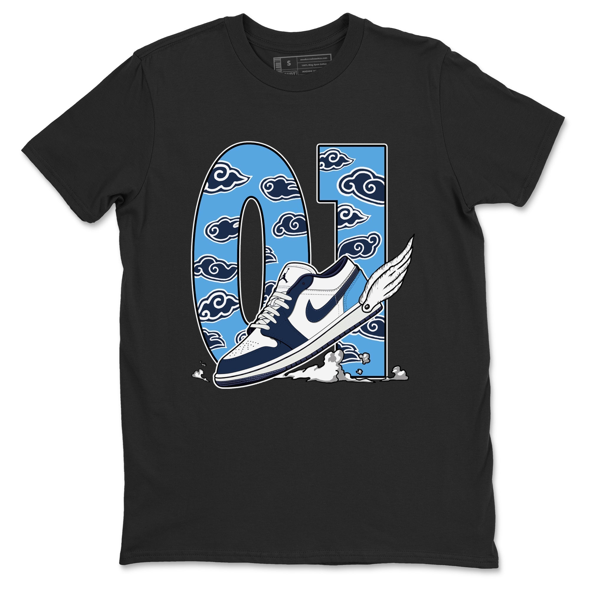 Fly To The Clouds snkmatch Tees - Air Jordan 1 Obsidian