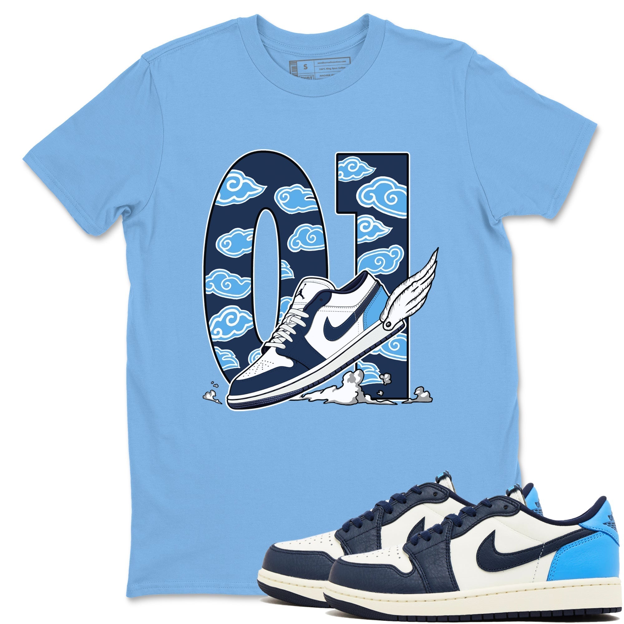 Fly To The Clouds snkmatch Tees - Air Jordan 1 Obsidian