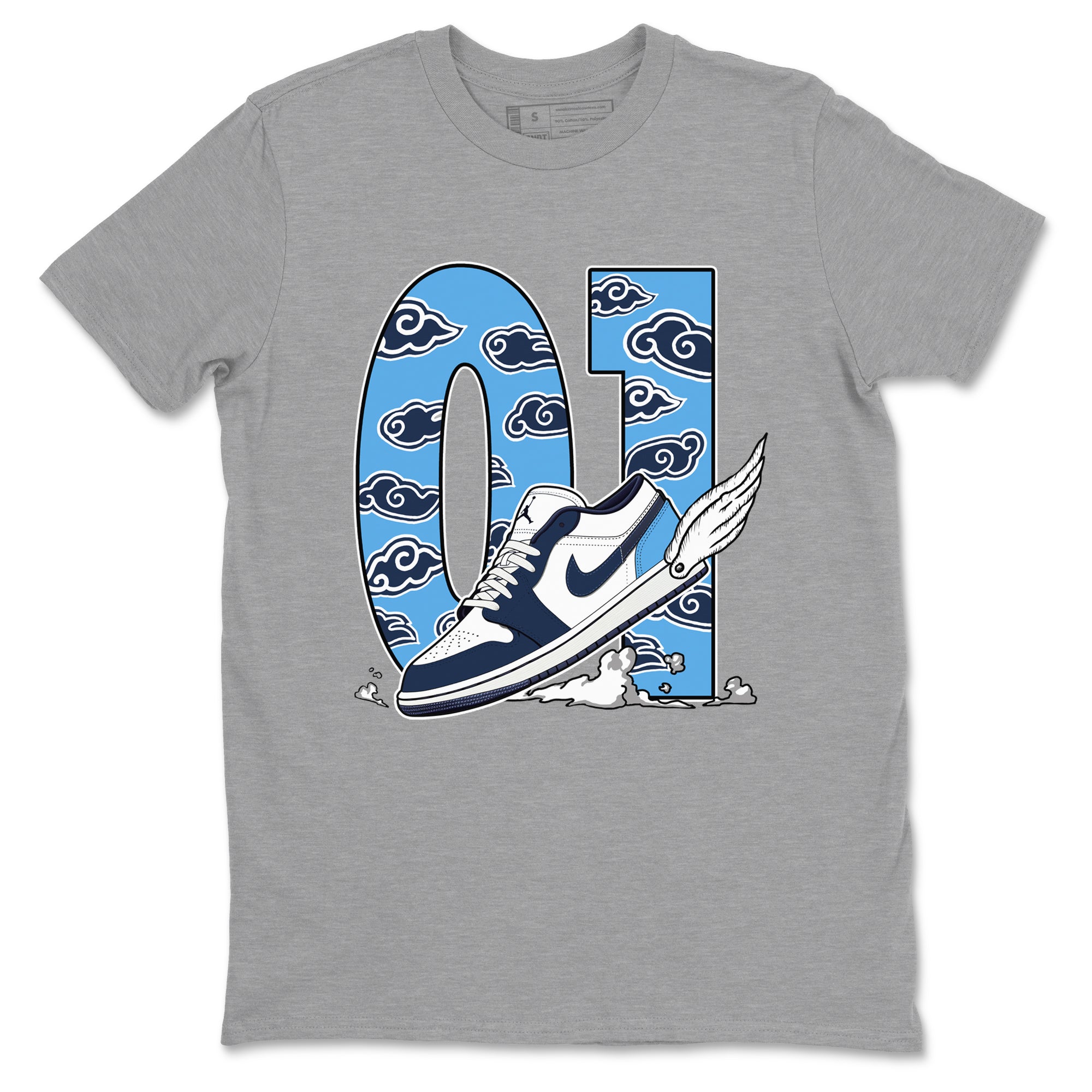 Fly To The Clouds snkmatch Tees - Air Jordan 1 Obsidian