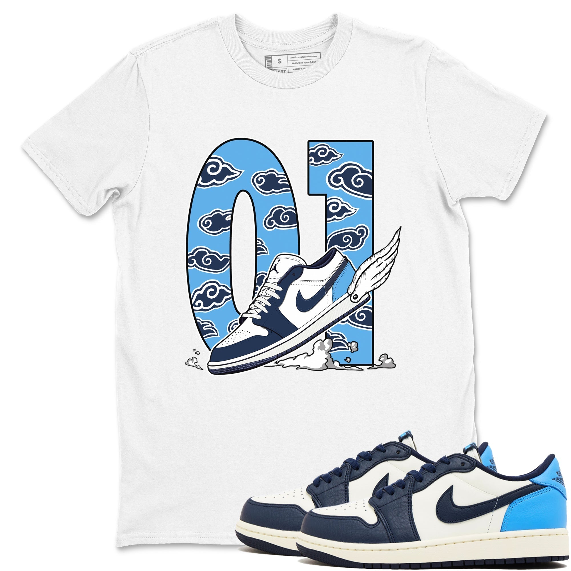 Fly To The Clouds snkmatch Tees - Air Jordan 1 Obsidian