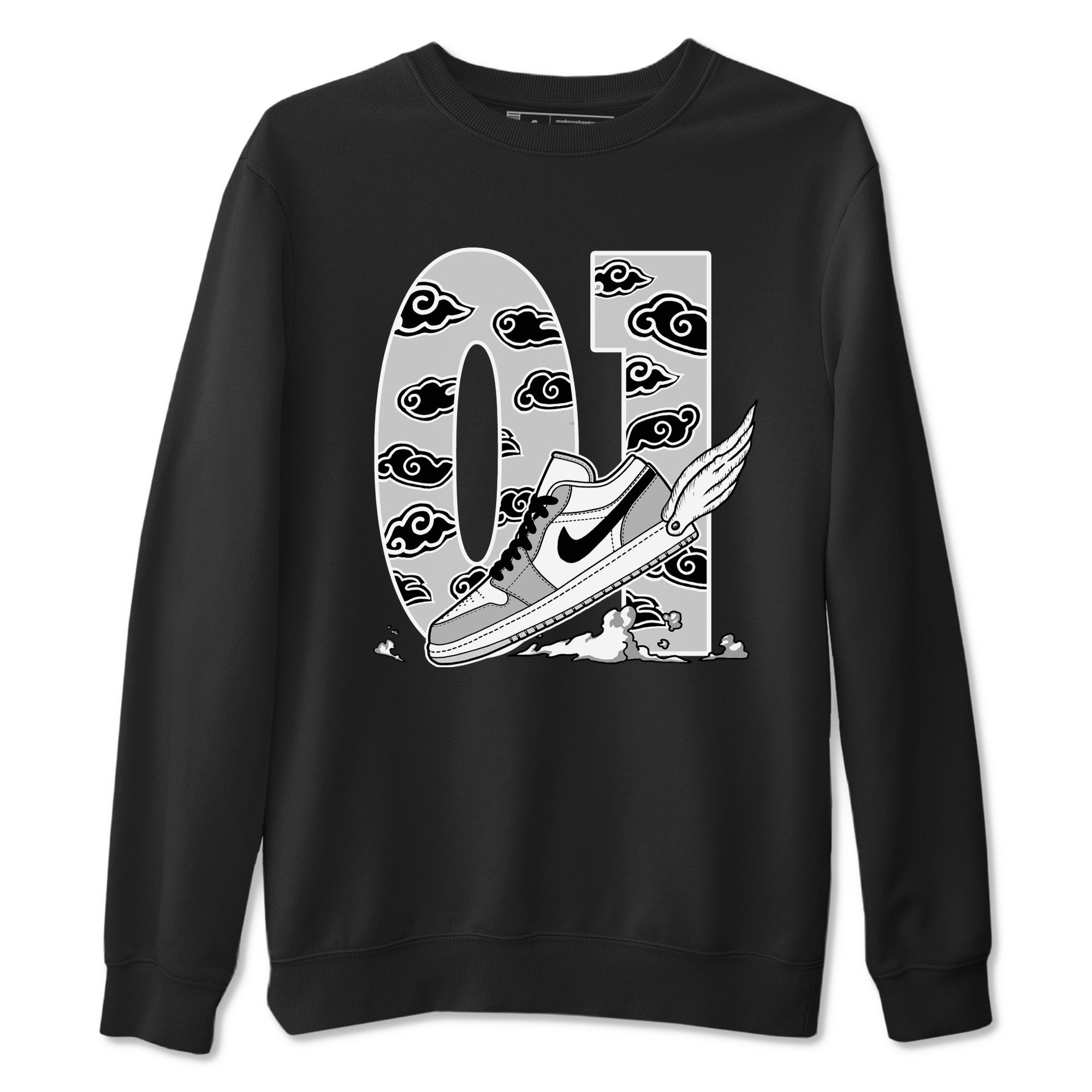 Fly To The Clouds snkmatch Tees - Air Jordan 1 Wolf Grey