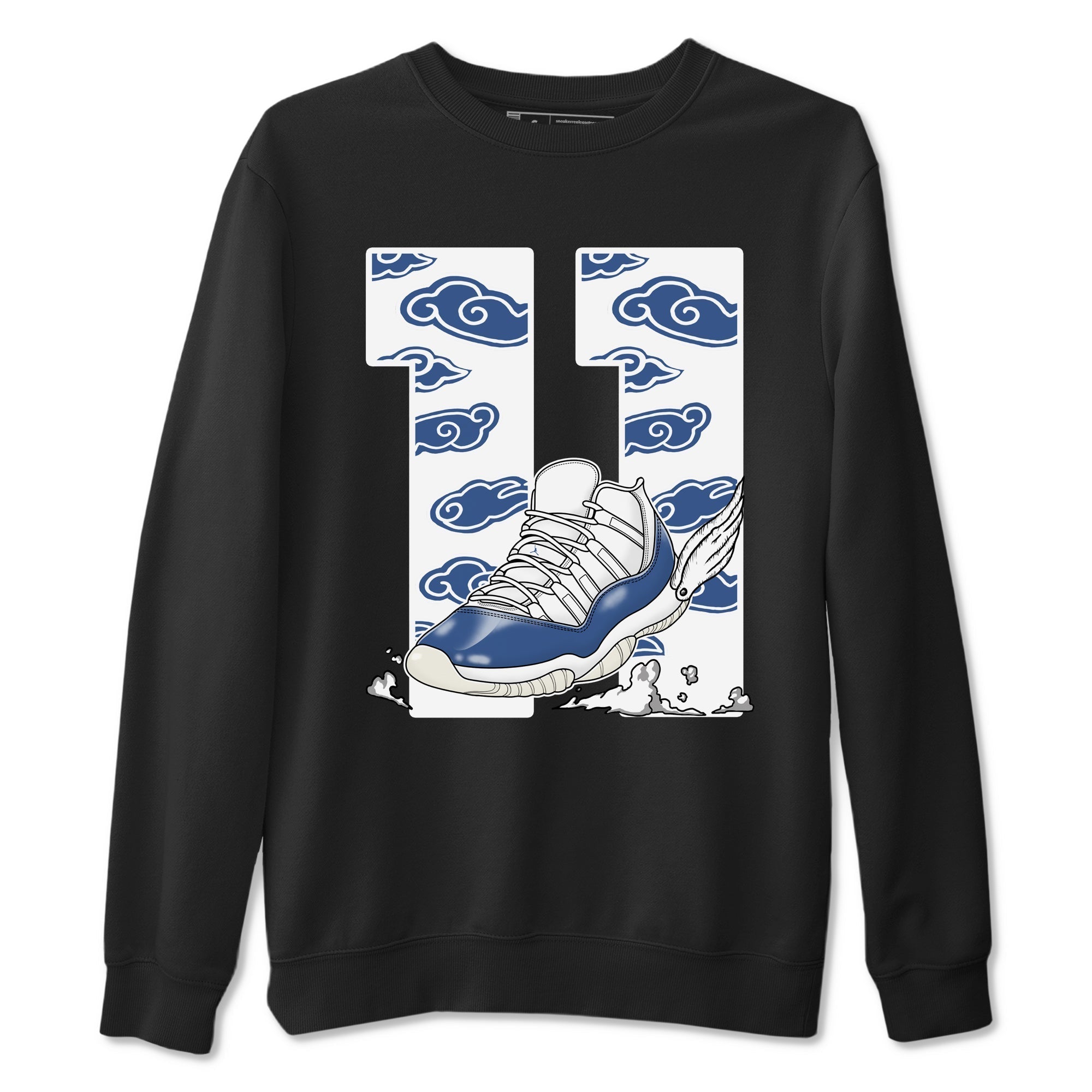 Fly To The Clouds snkmatch Tees - Air Jordan 11 Diffused Blue