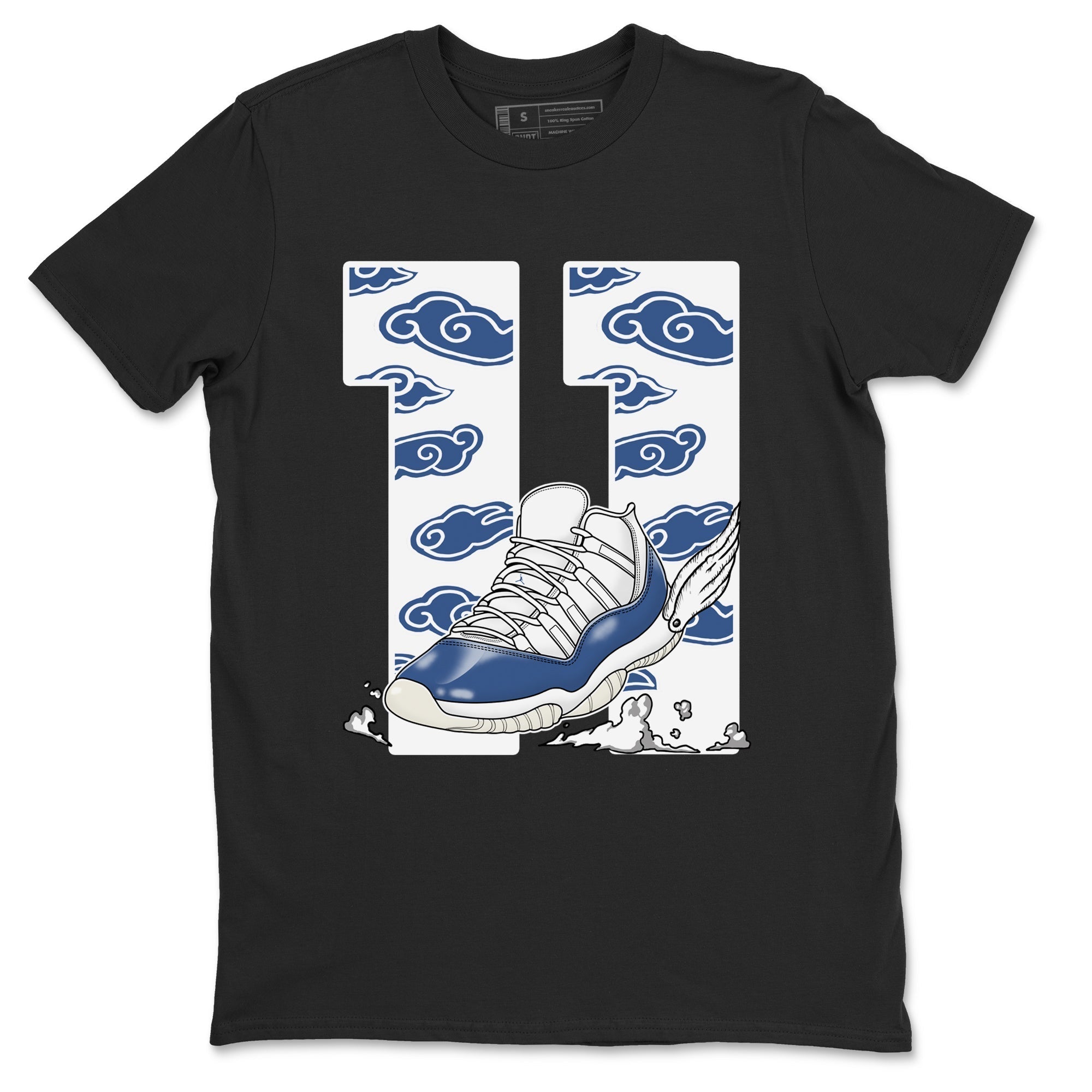 Fly To The Clouds snkmatch Tees - Air Jordan 11 Diffused Blue