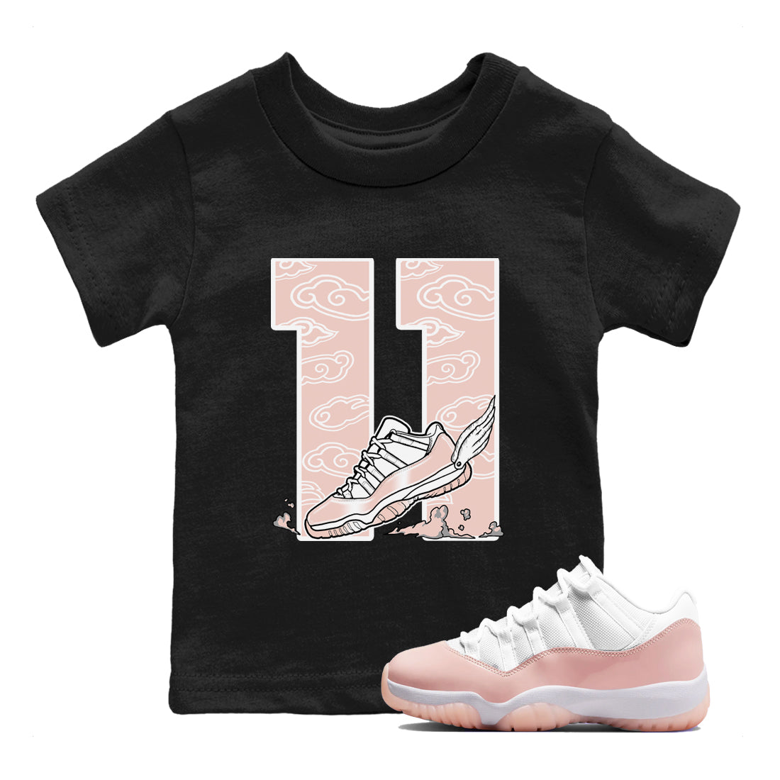 Fly To The Clouds snkmatch Tees Kids - Air Jordan 11 Legend Pink