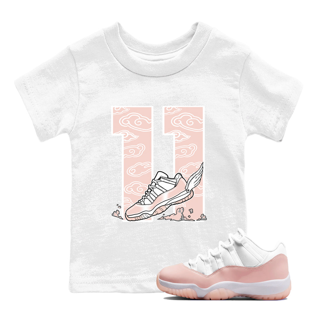 Fly To The Clouds snkmatch Tees Kids - Air Jordan 11 Legend Pink
