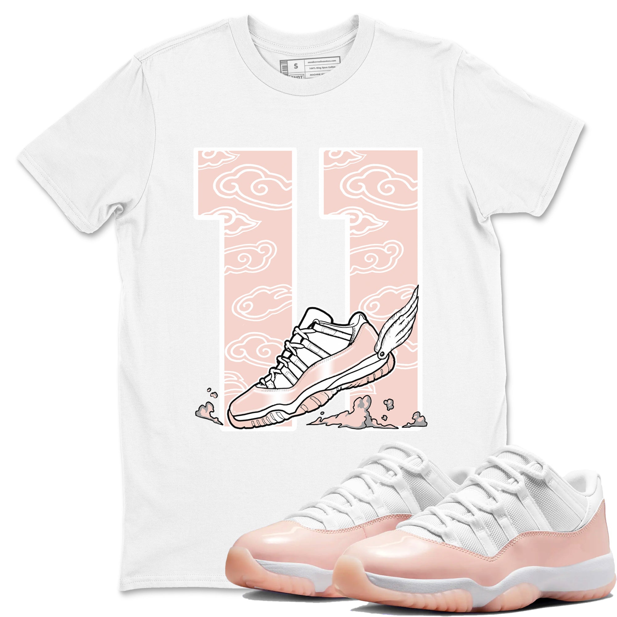 Fly To The Clouds snkmatch Tees - Air Jordan 11 Legend Pink