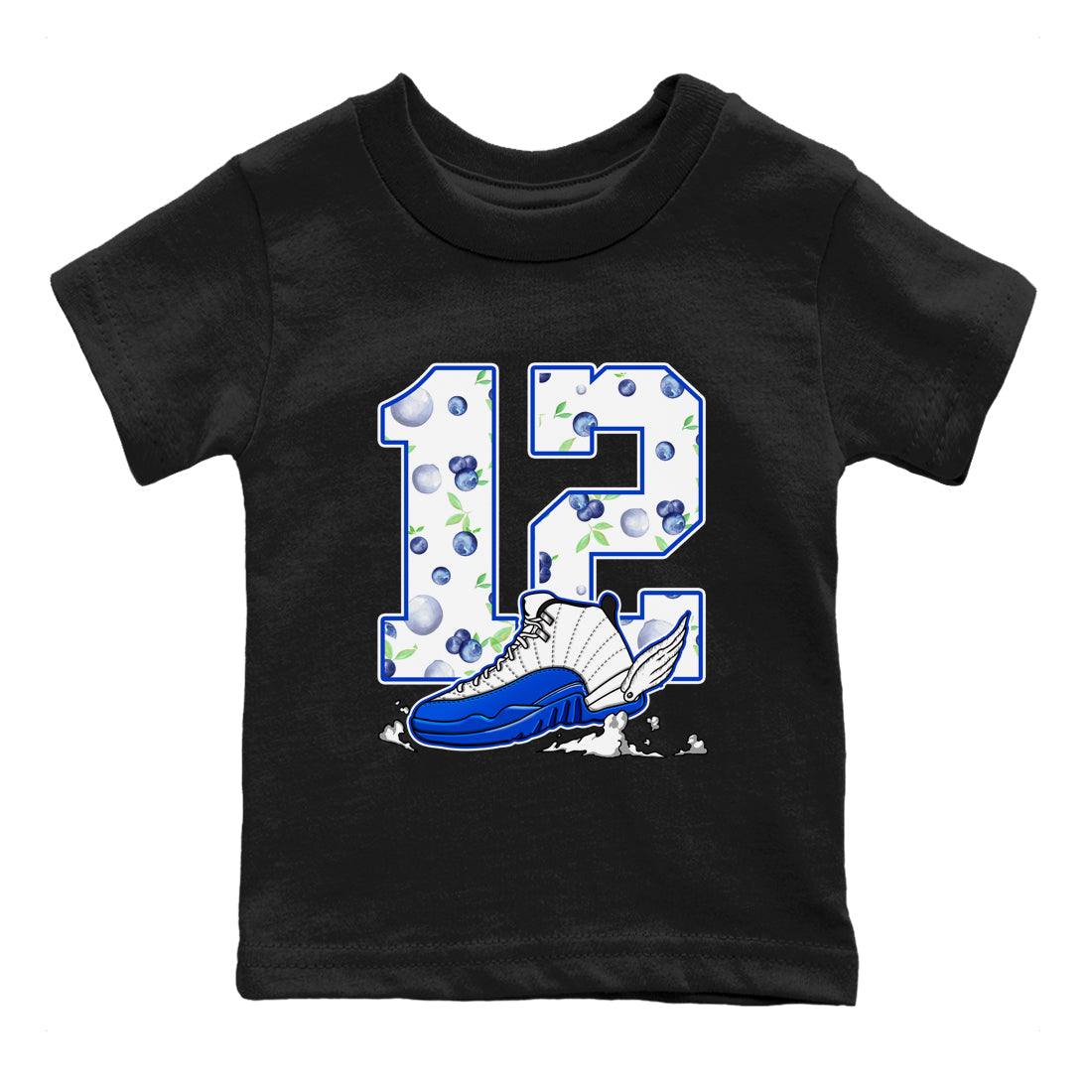 Fly To The Clouds snkmatch Tees Kids - Air Jordan 12 Blueberry
