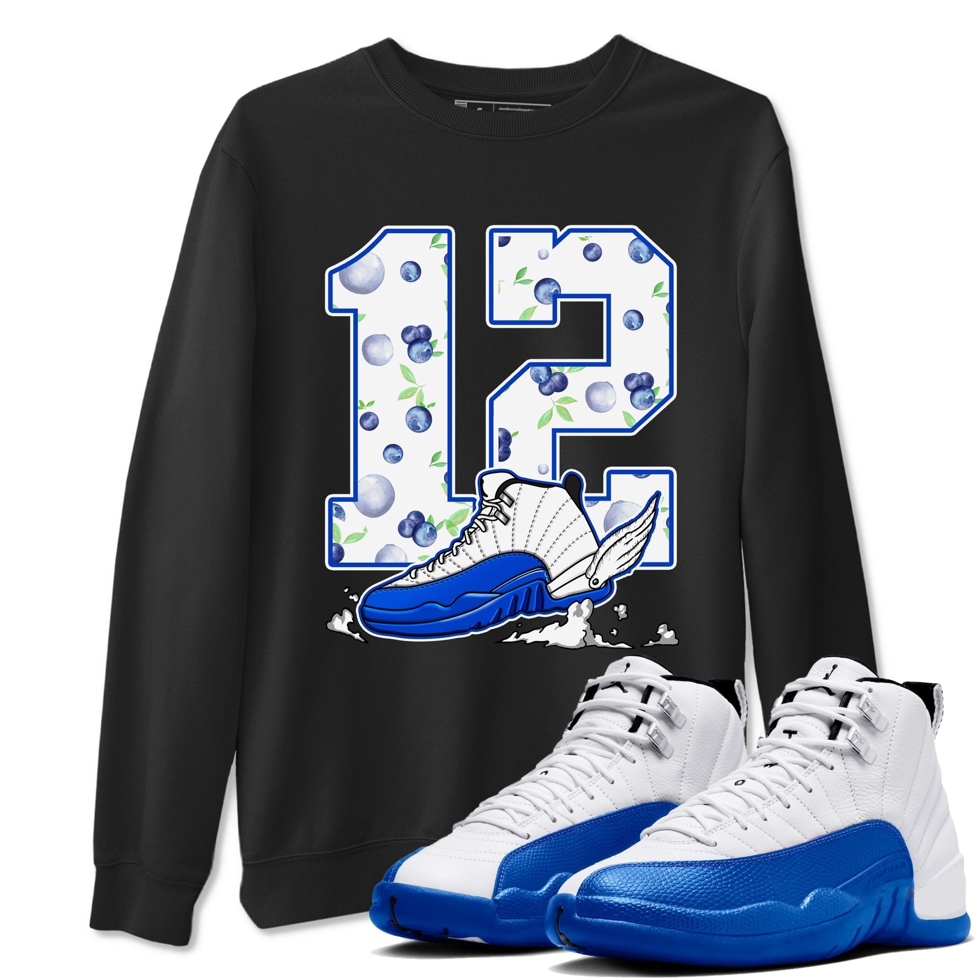 Fly To The Clouds snkmatch Tees - Air Jordan 12 Blueberry