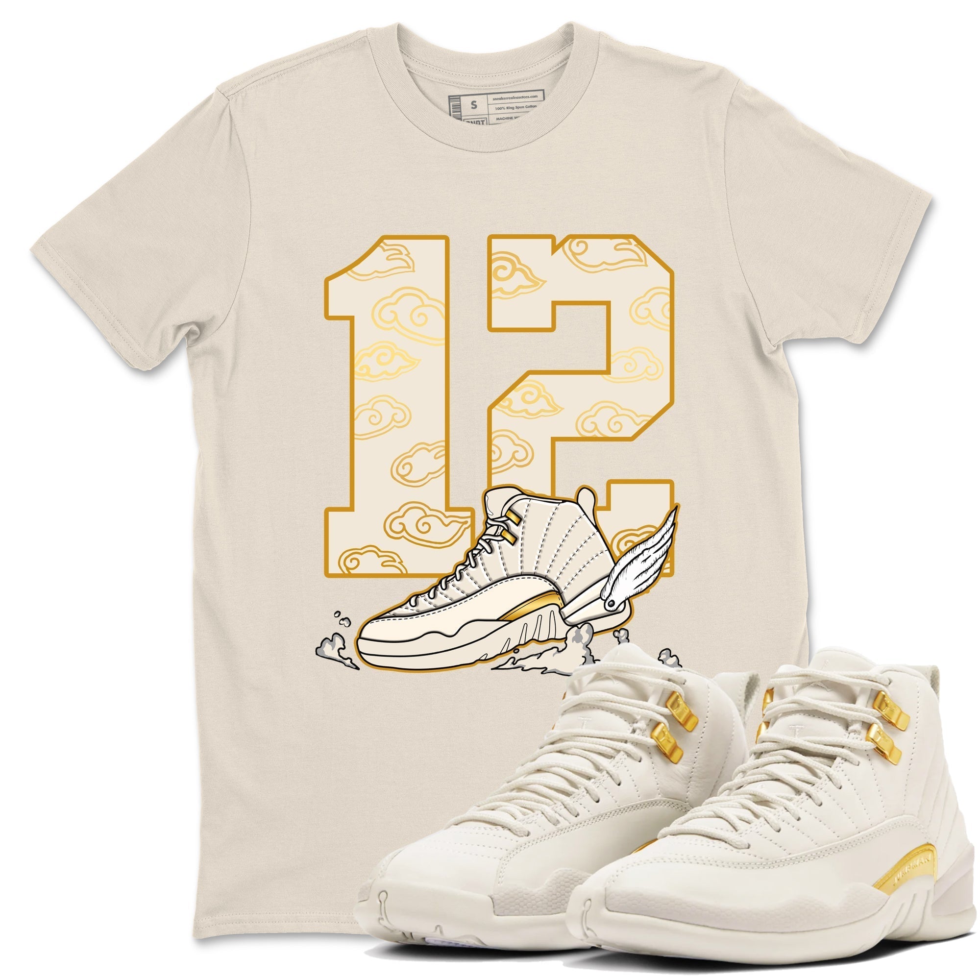 Fly To The Clouds snkmatch Tees - Air Jordan 12 Phantom
