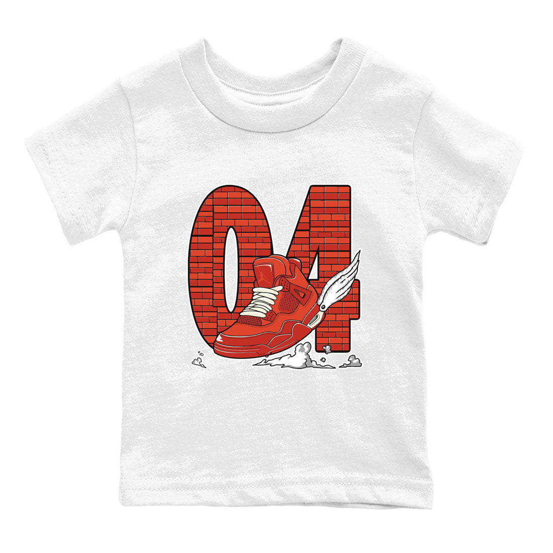Fly To The Clouds snkmatch Tees Kids - Air Jordan 4 Brick By Brick