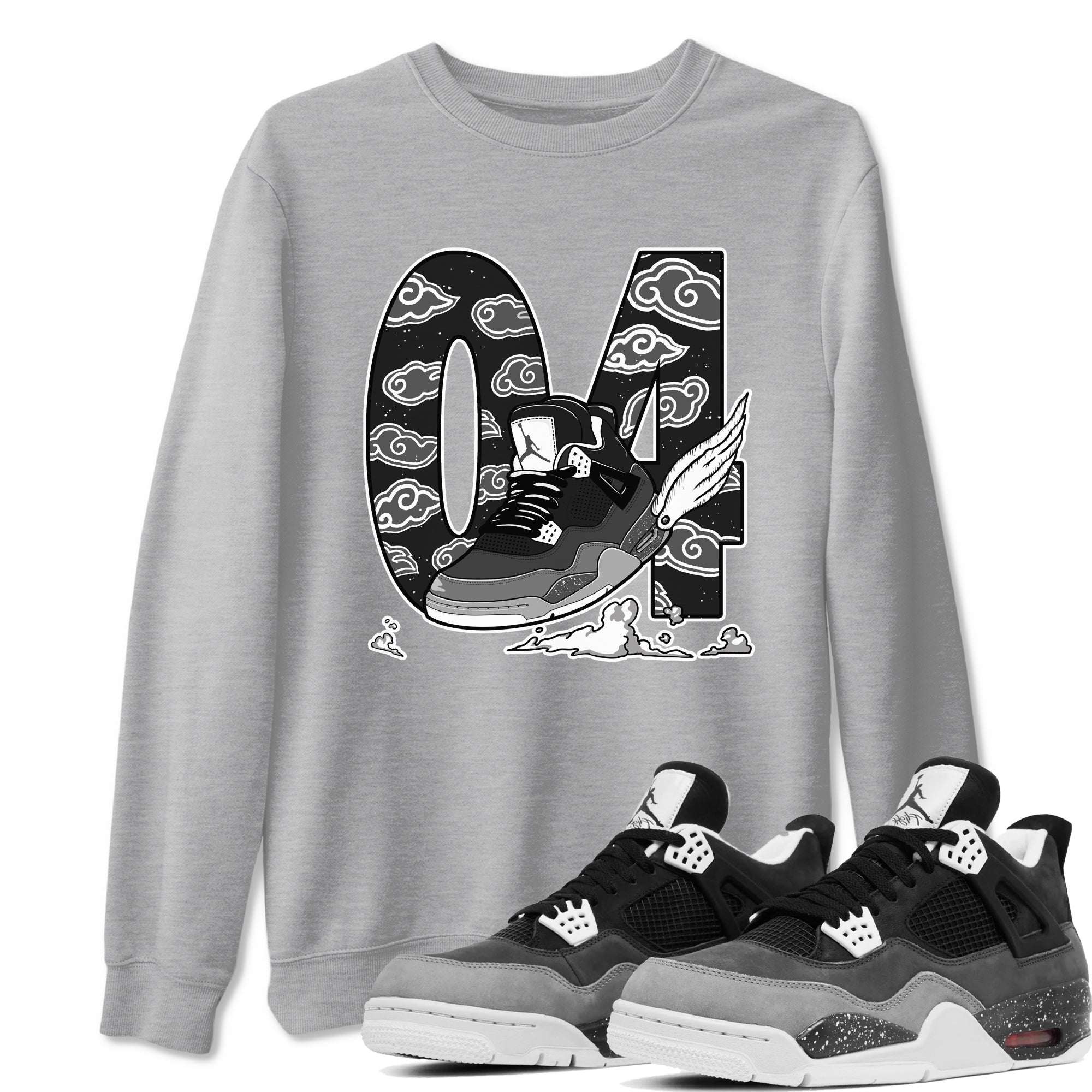 Fly To The Clouds snkmatch Tees - Air Jordan 4 Fear
