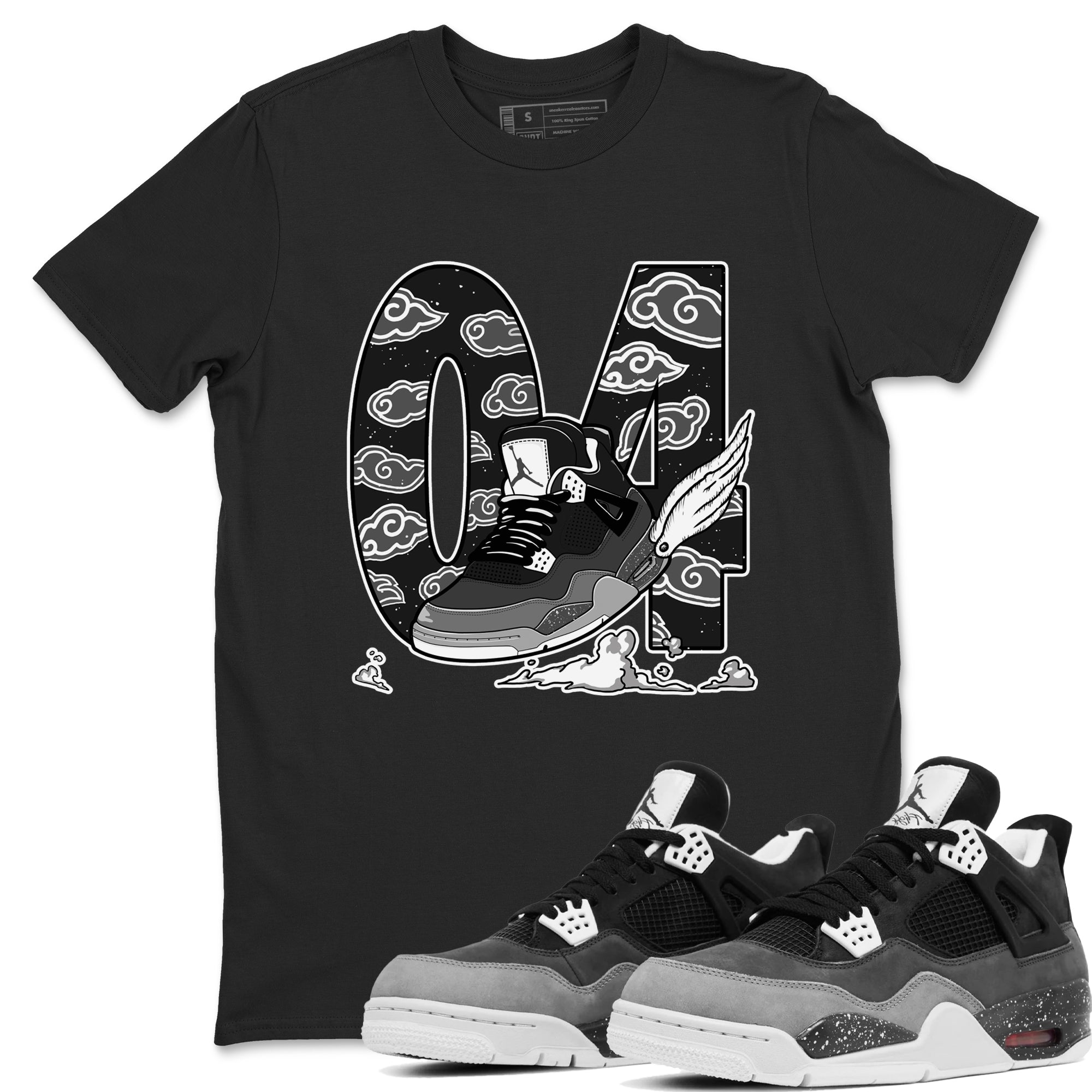 Fly To The Clouds snkmatch Tees - Air Jordan 4 Fear