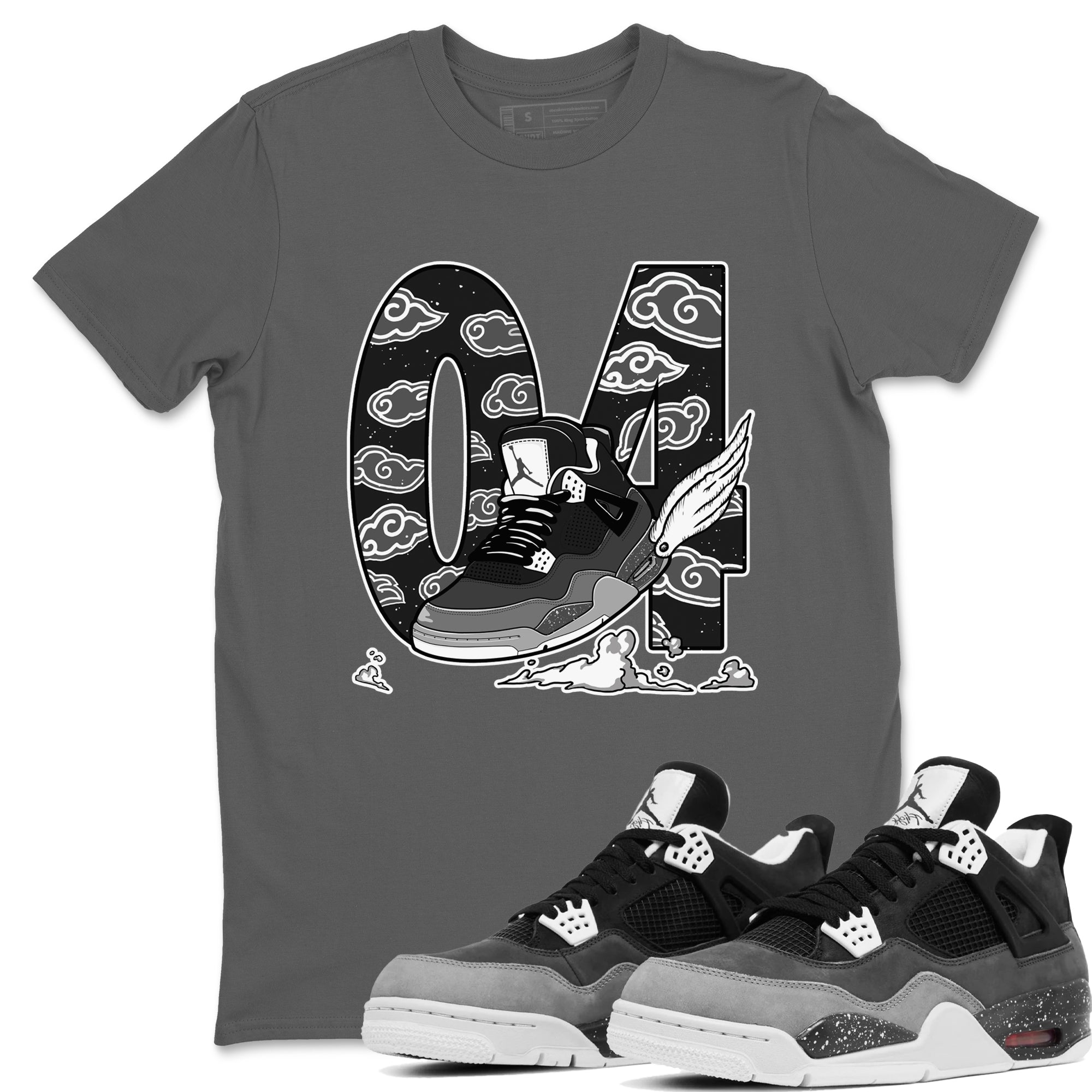 Fly To The Clouds snkmatch Tees - Air Jordan 4 Fear