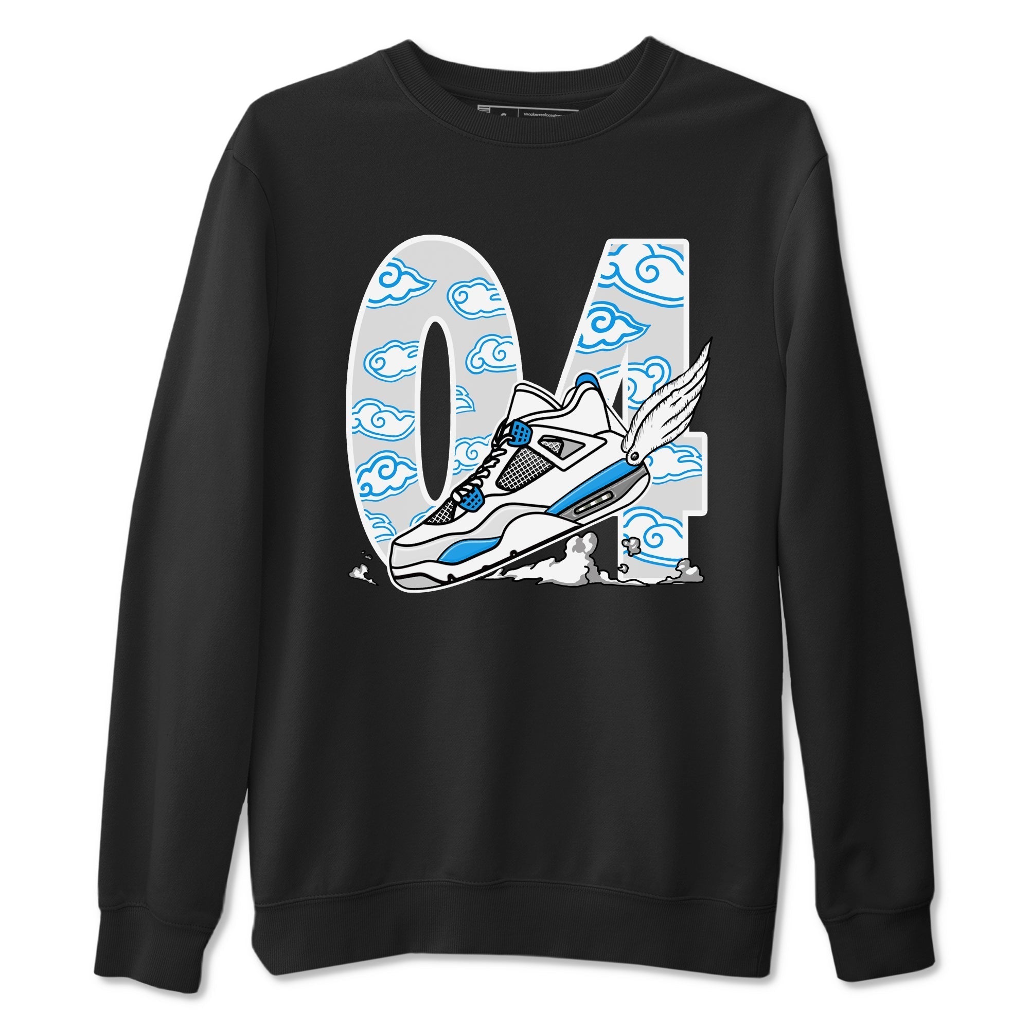 Fly To The Clouds snkmatch Tees - Air Jordan 4 Military Blue
