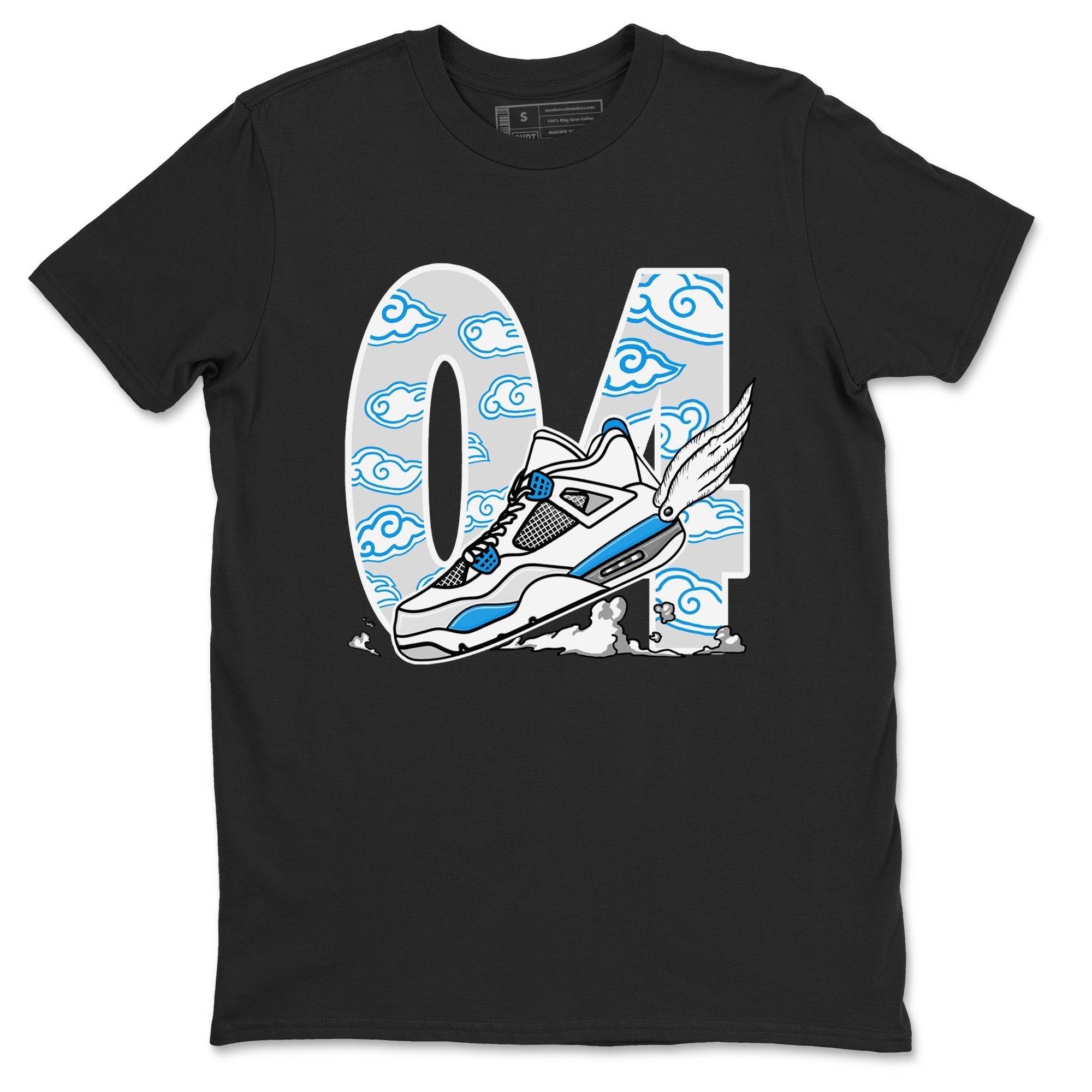 Fly To The Clouds snkmatch Tees - Air Jordan 4 Military Blue
