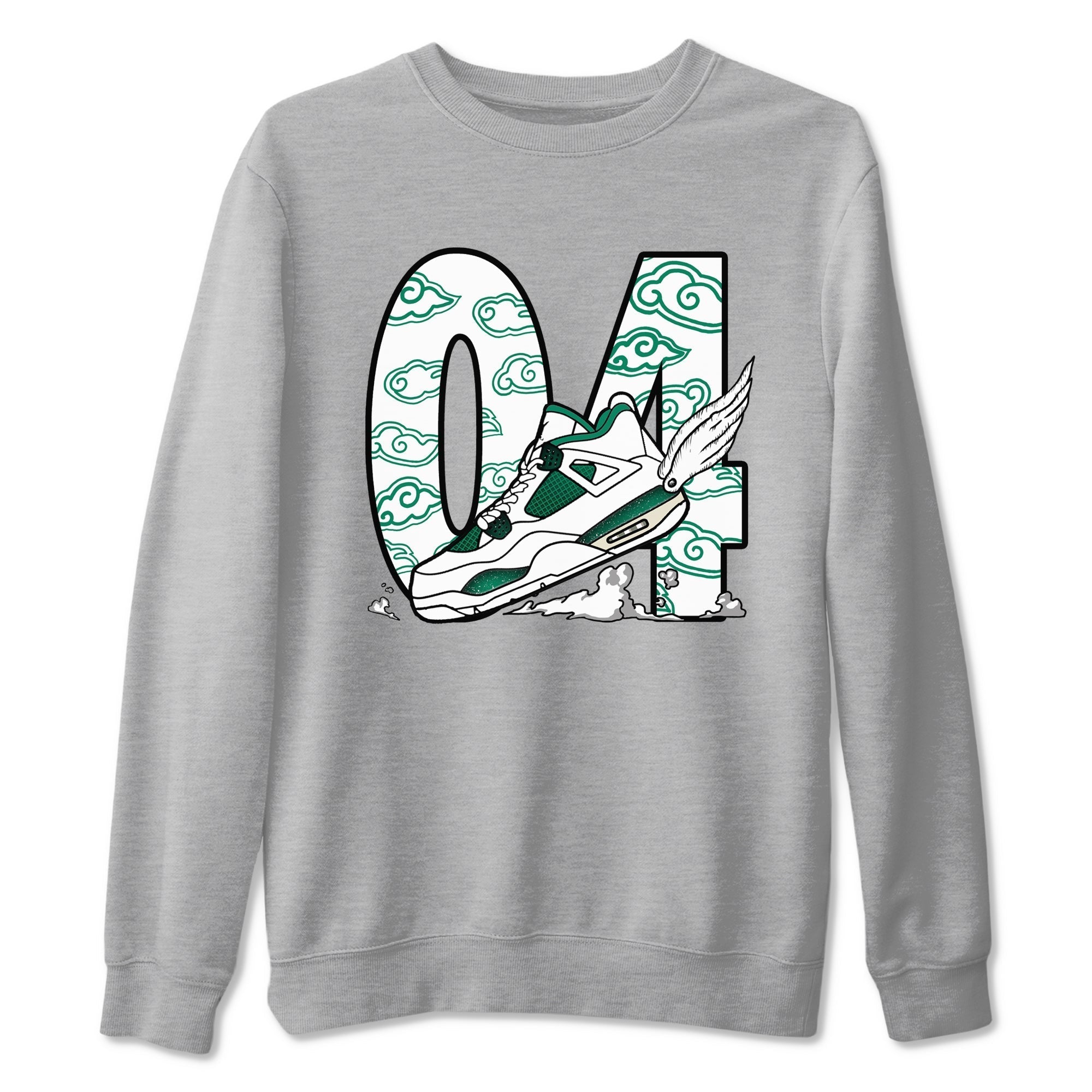 Fly To The Clouds snkmatch Tees - Air Jordan 4 Oxidized Green