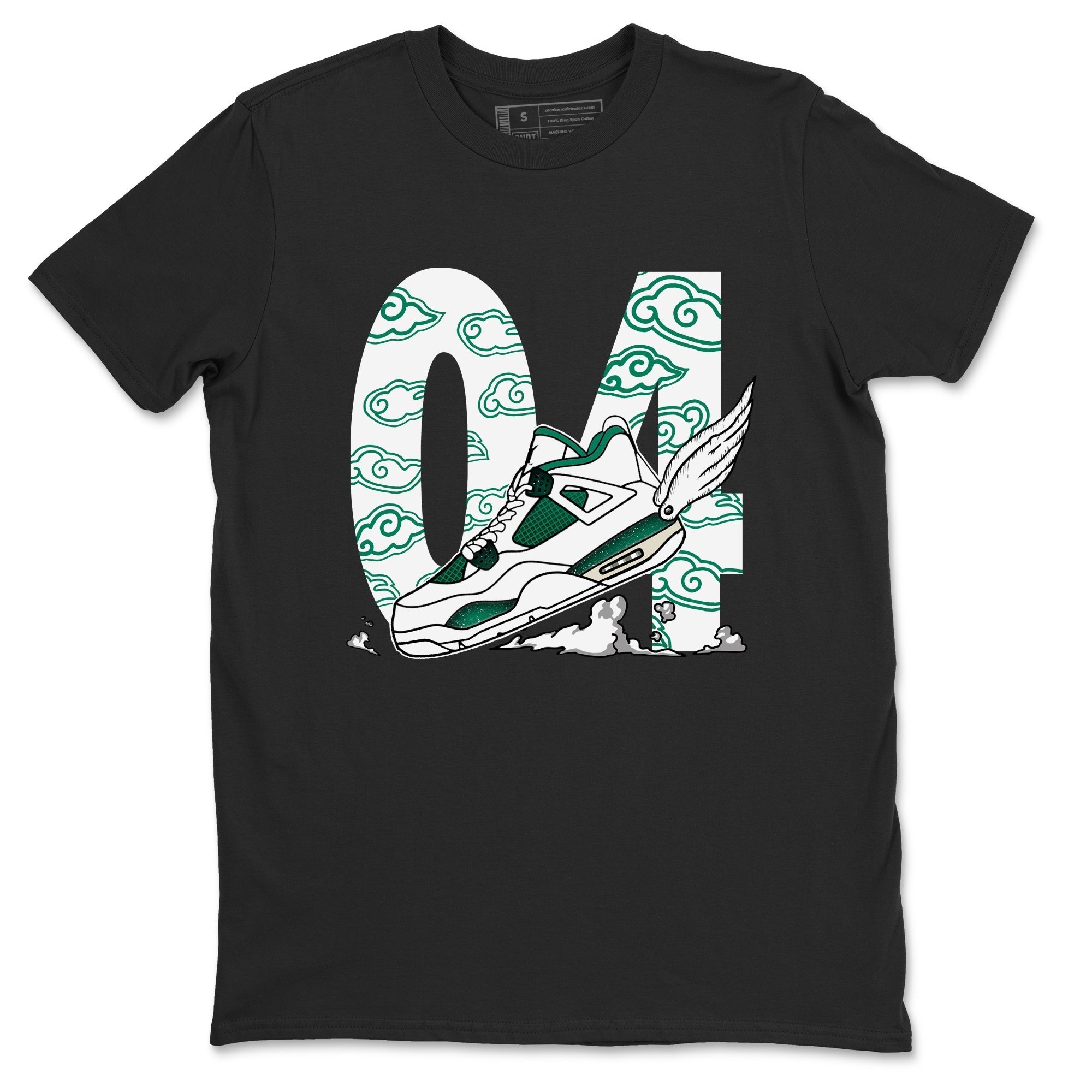 Fly To The Clouds snkmatch Tees - Air Jordan 4 Oxidized Green