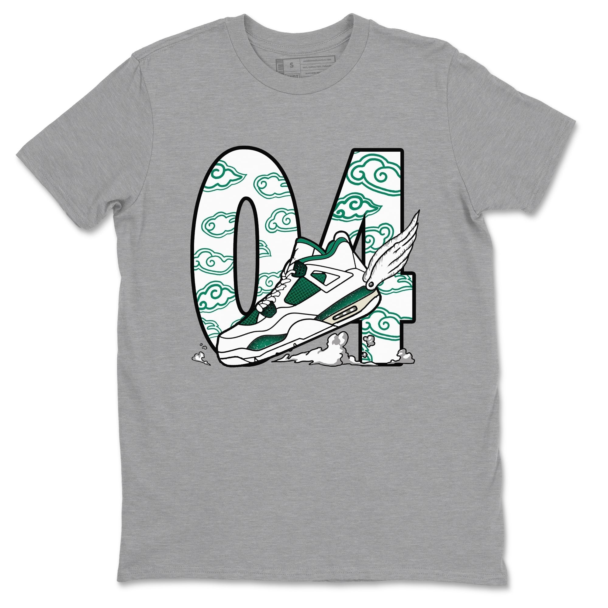 Fly To The Clouds snkmatch Tees - Air Jordan 4 Oxidized Green