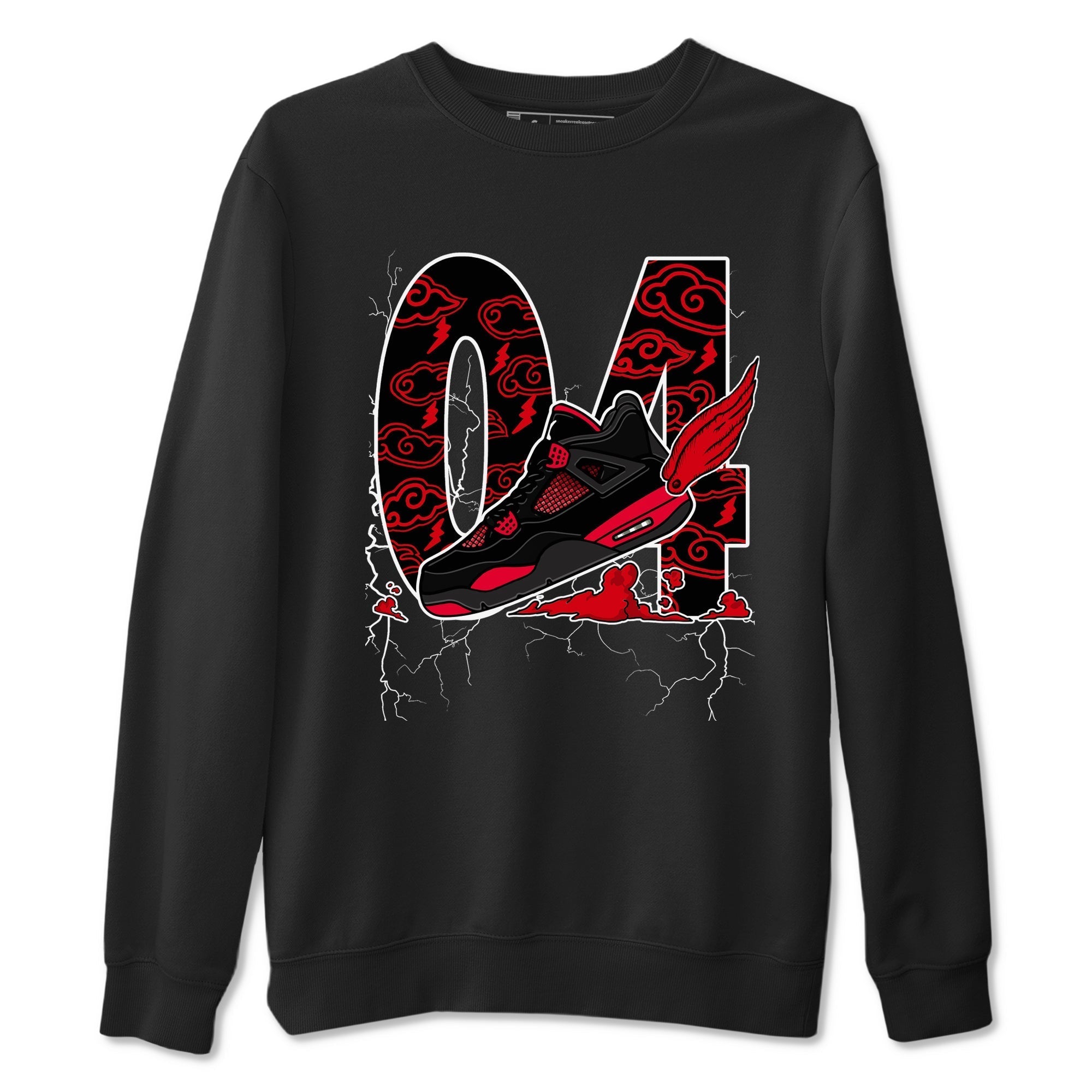 Fly To The Clouds snkmatch Tees - Air Jordan 4 Red Thunder
