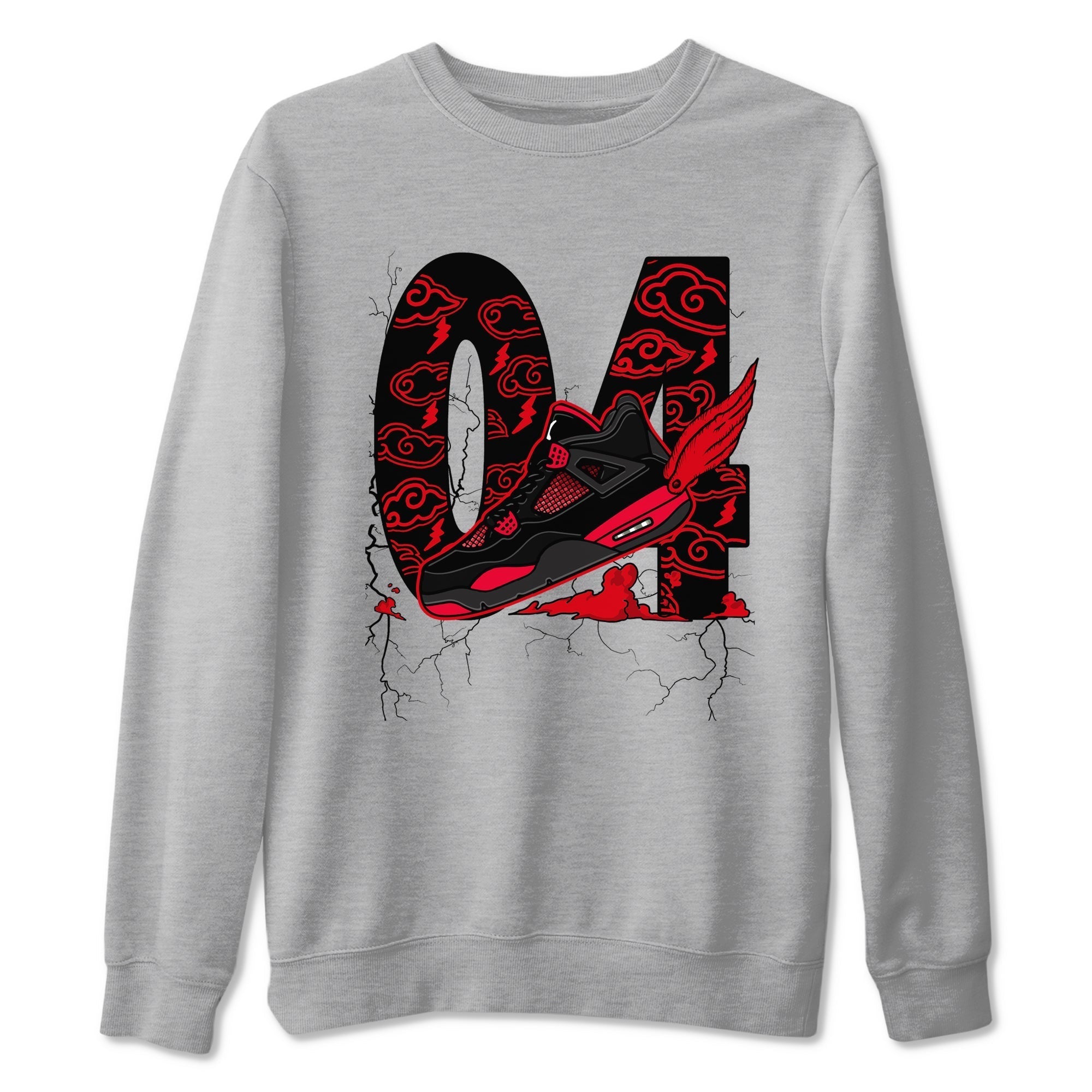 Fly To The Clouds snkmatch Tees - Air Jordan 4 Red Thunder