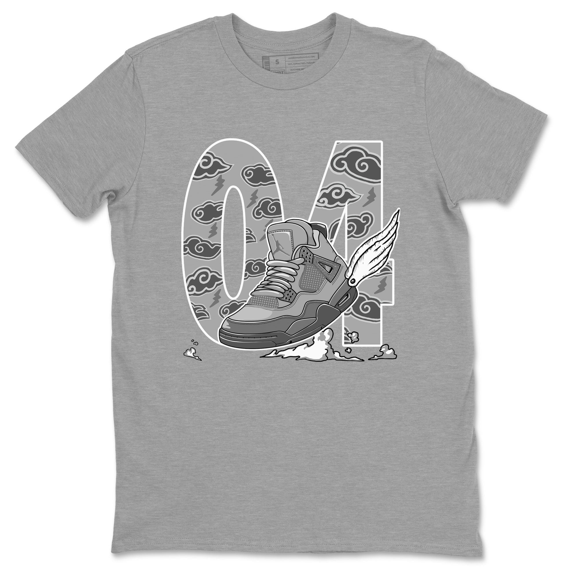 Fly To The Clouds snkmatch Tees - Air Jordan 4 Wet Cement