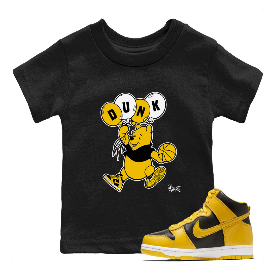 Fly With Balloons snkmatch Tees Kids - Dunk High Pollen