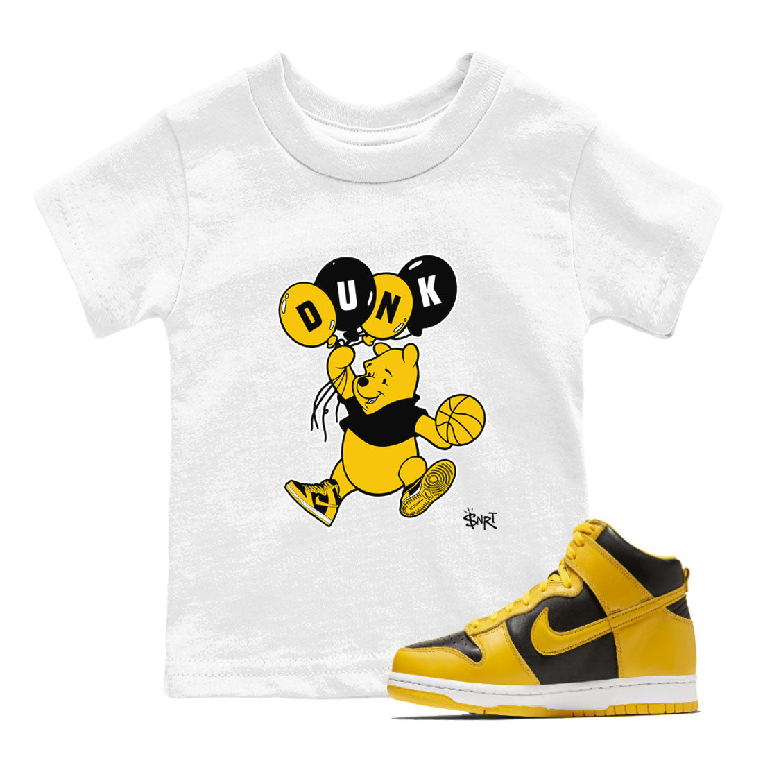 Fly With Balloons snkmatch Tees Kids - Dunk High Pollen
