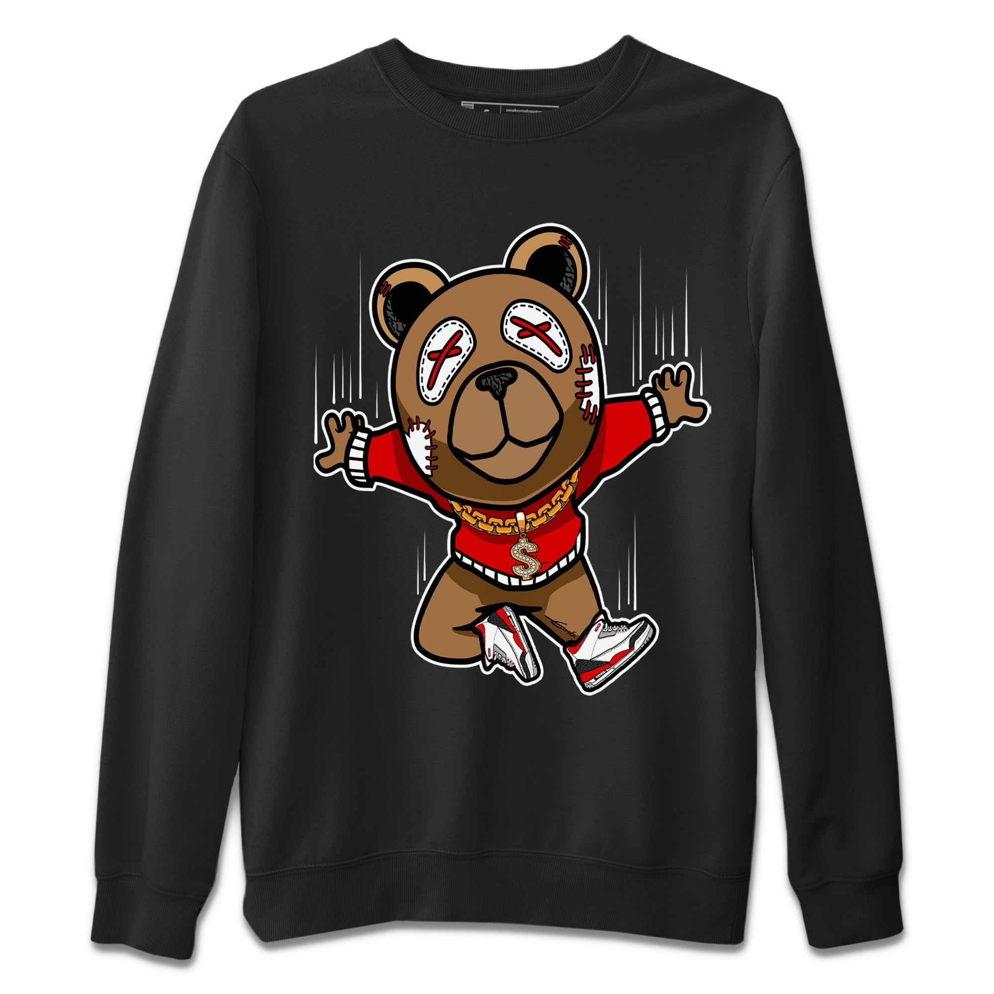 Flying Bear Unisex Tops - Air Jordan 3 Fire Red