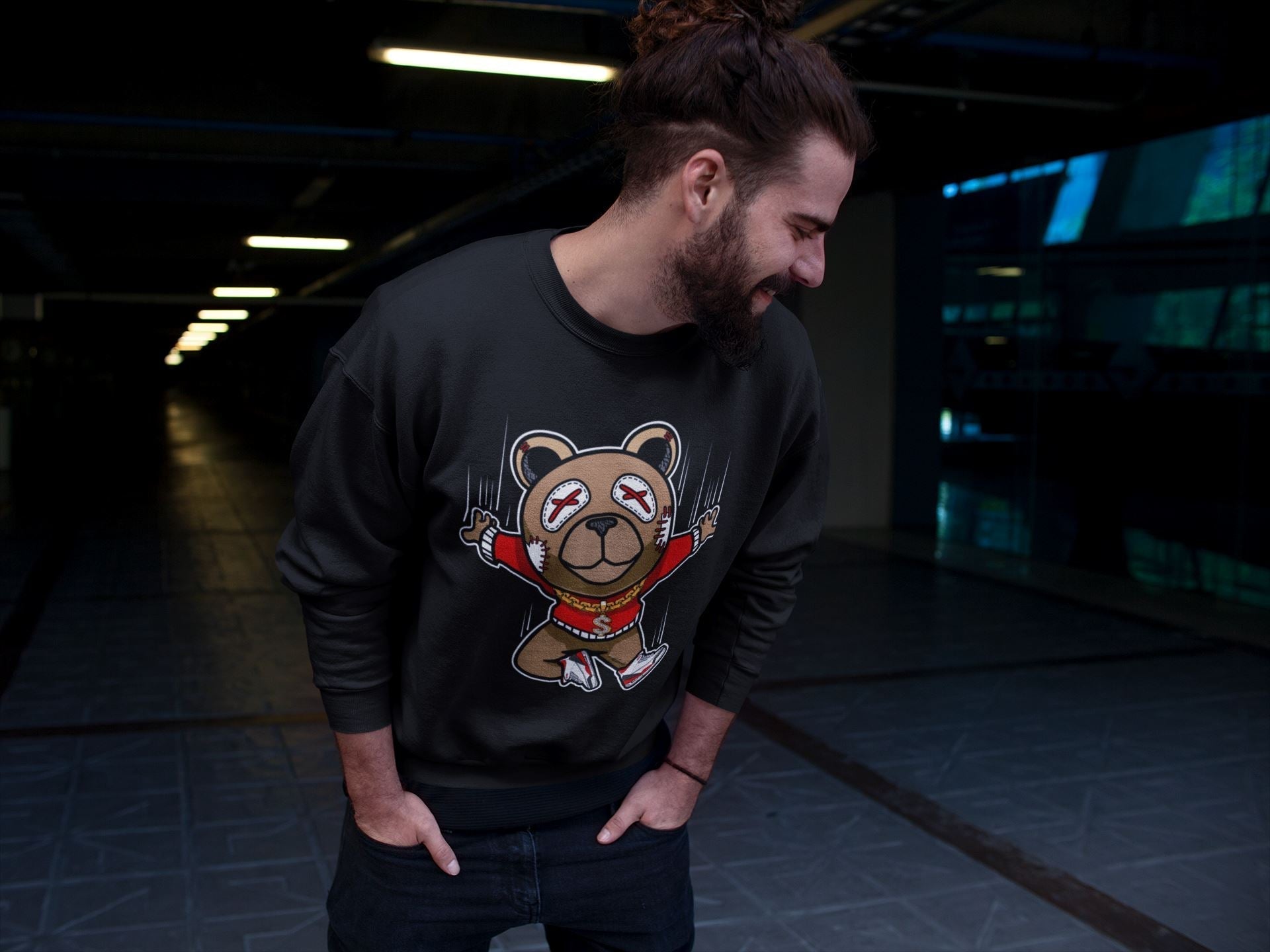 Flying Bear Unisex Tops - Air Jordan 3 Fire Red