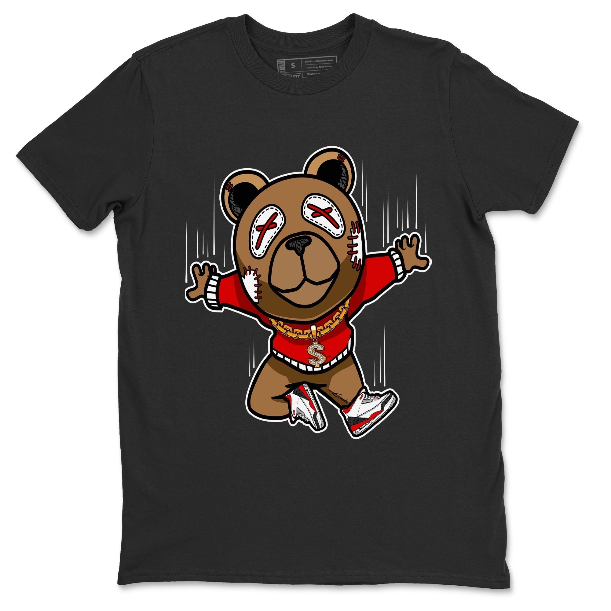 Flying Bear Unisex Tops - Air Jordan 3 Fire Red