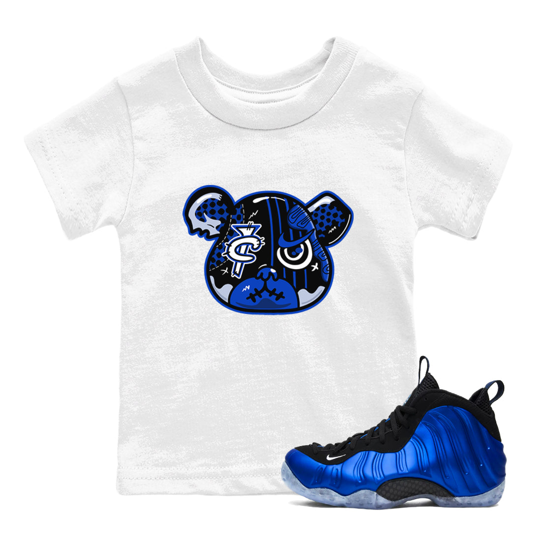 Foamposite Bear snkmatch Tees Kids - Air Foamposite One Royal