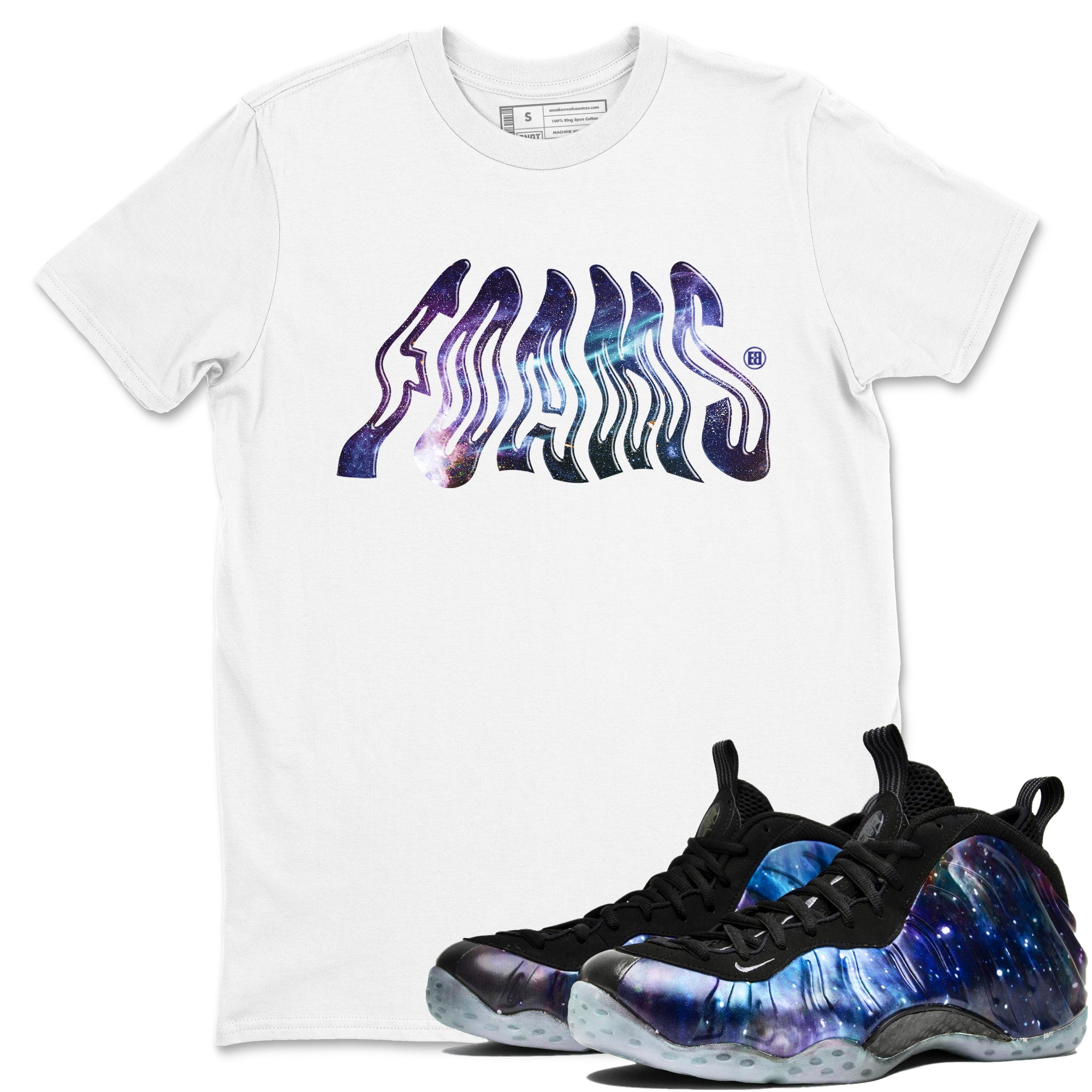 Foams snkmatch Tees - Air Foamposite One Galaxy