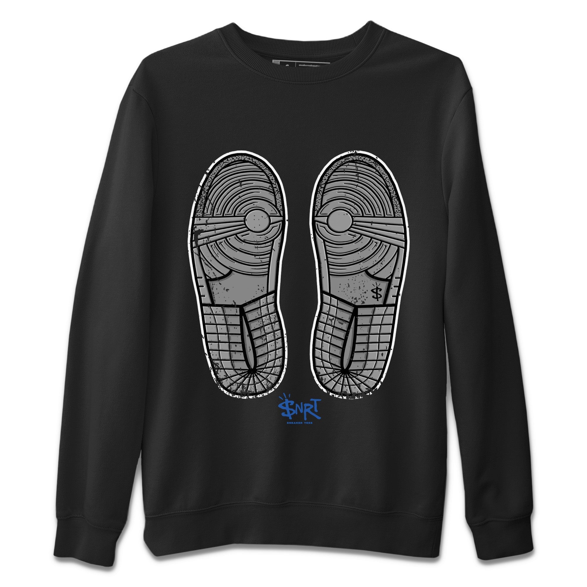 Footprint Unisex Tops - Air Jordan 1 True Blue